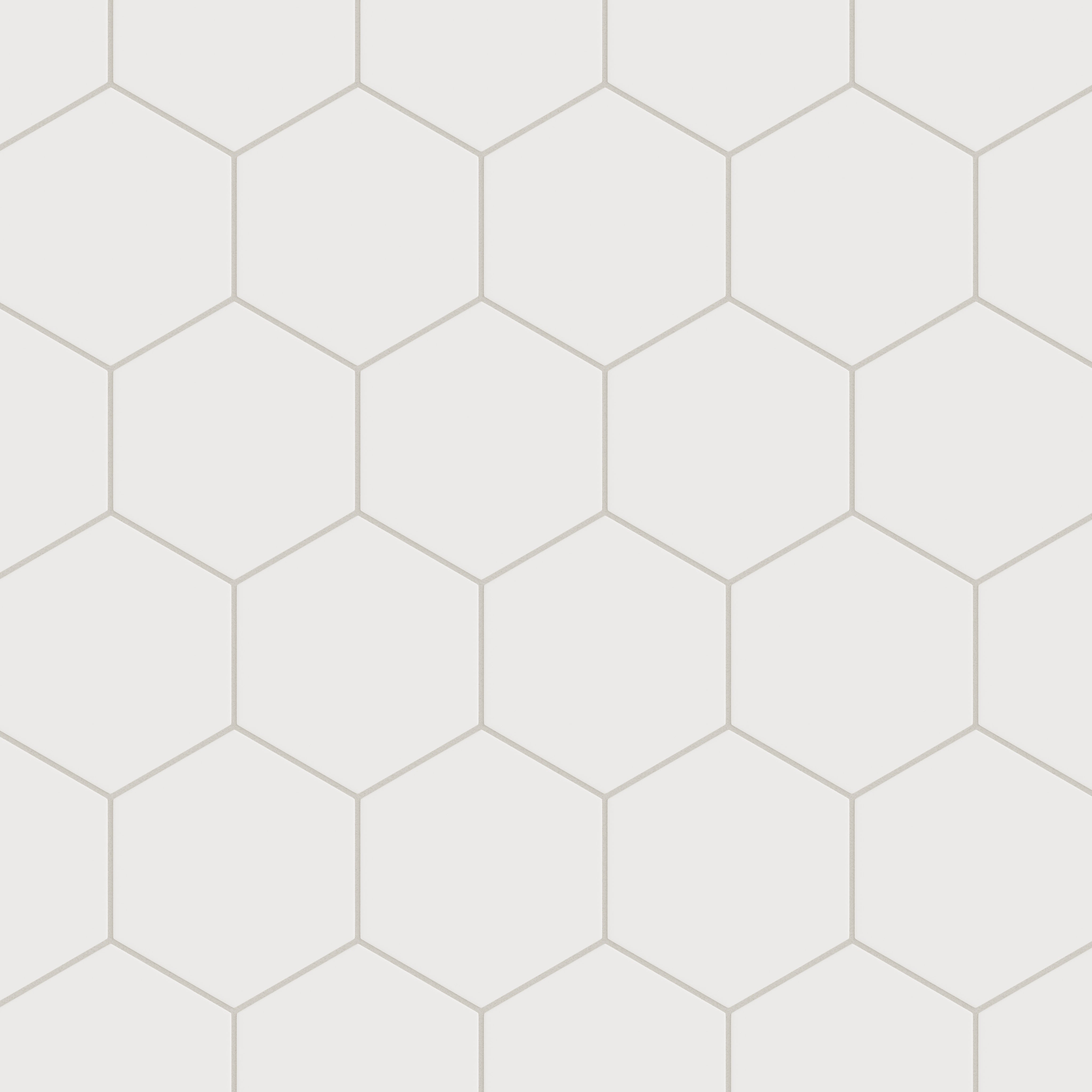 8" Hexagon Original Ceramic Tile in Calcite Matte