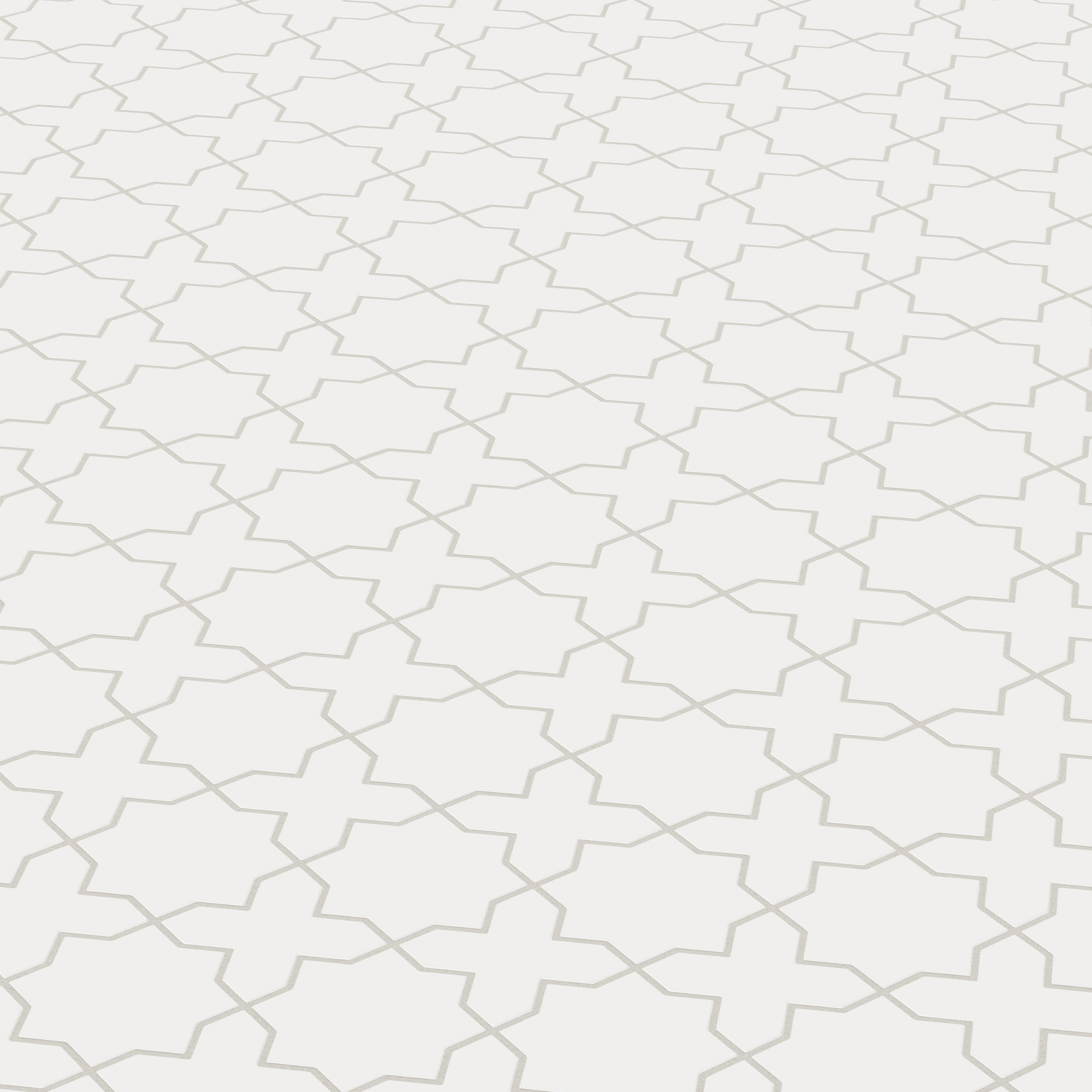 Mini Star & Cross Original Ceramic Tile in Calcite Matte