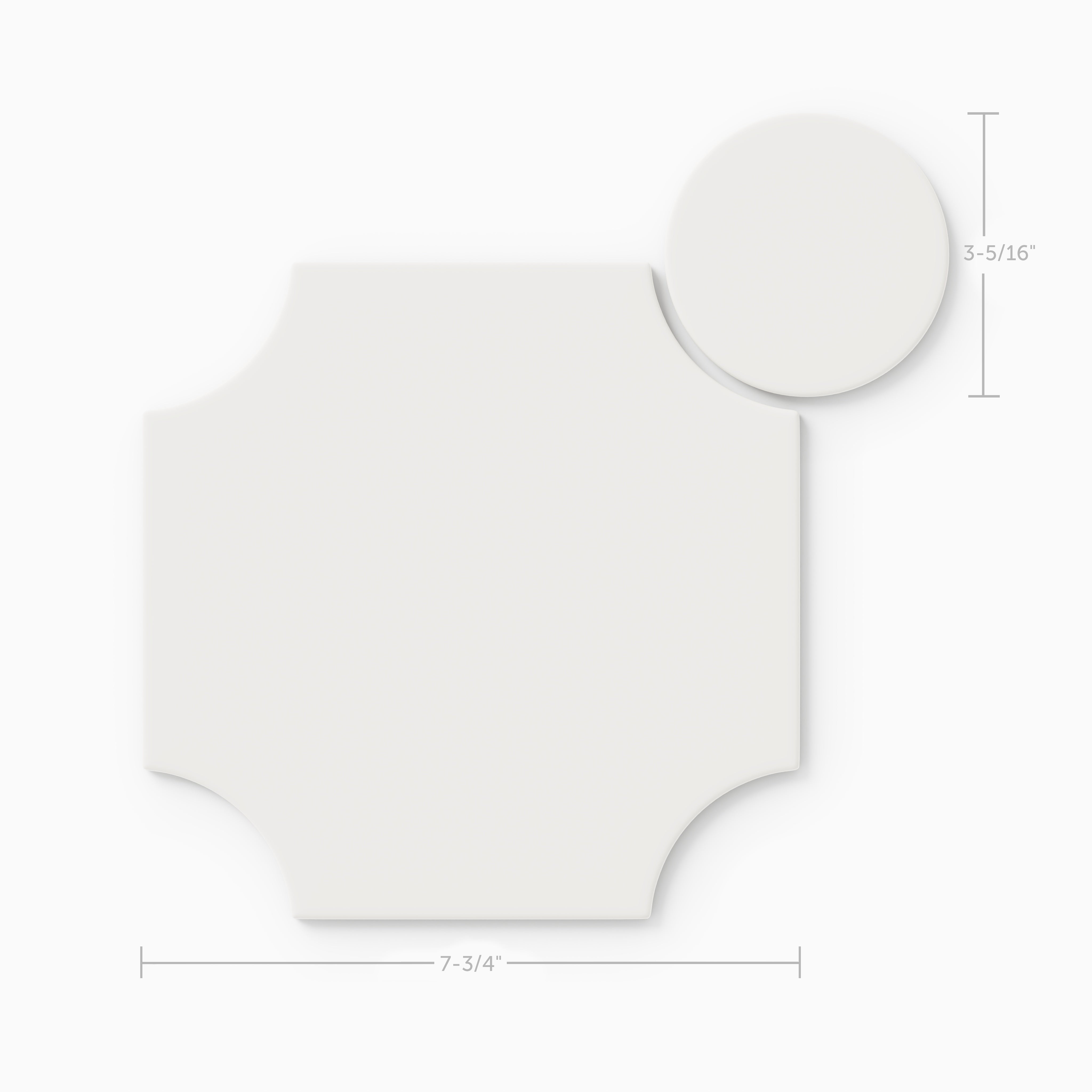 Portico Original Ceramic Tile in Calcite Matte
