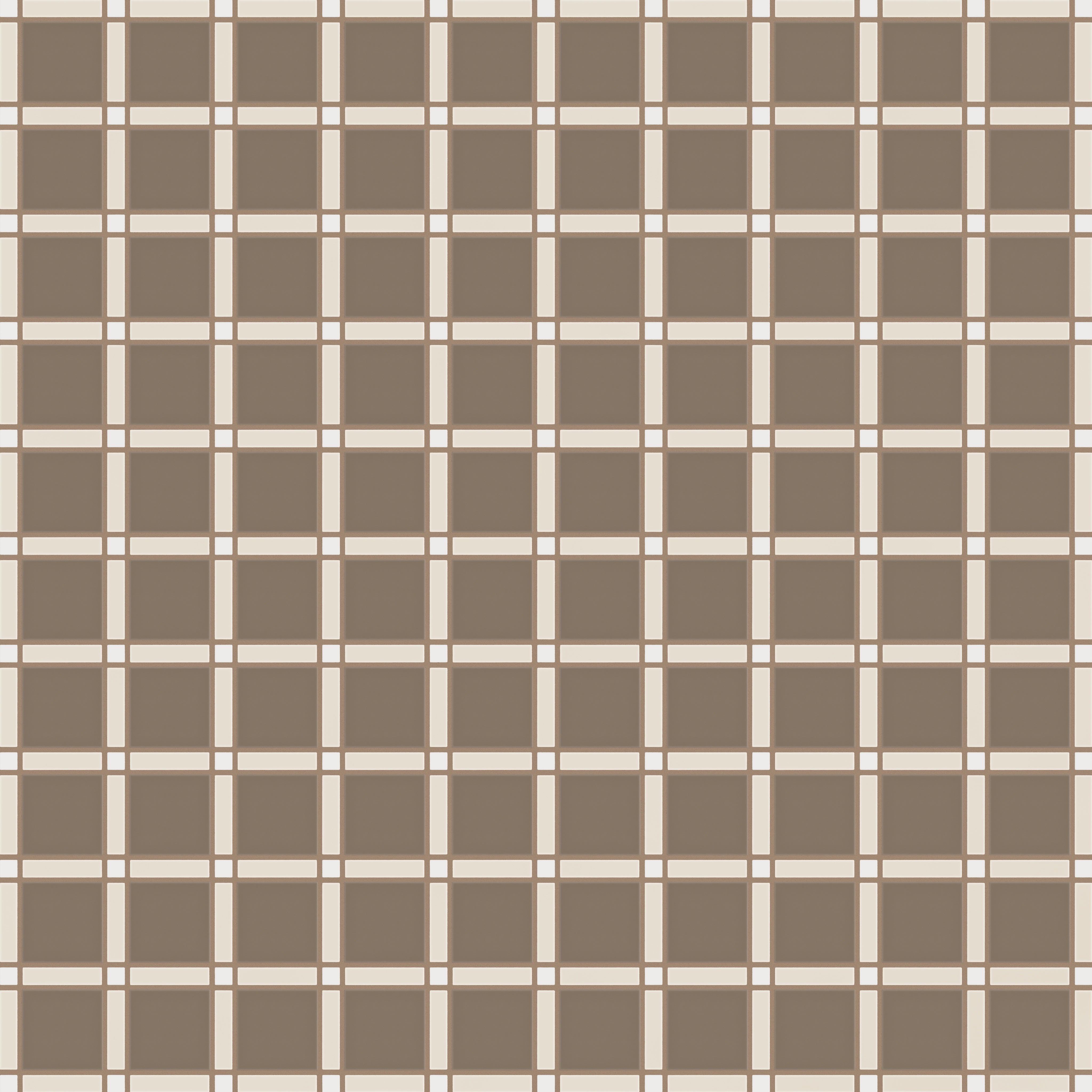 Lattice Sheeted Original Ceramic Tile in Calcite Matte, Sand Dune Matte & Cardamom Matte