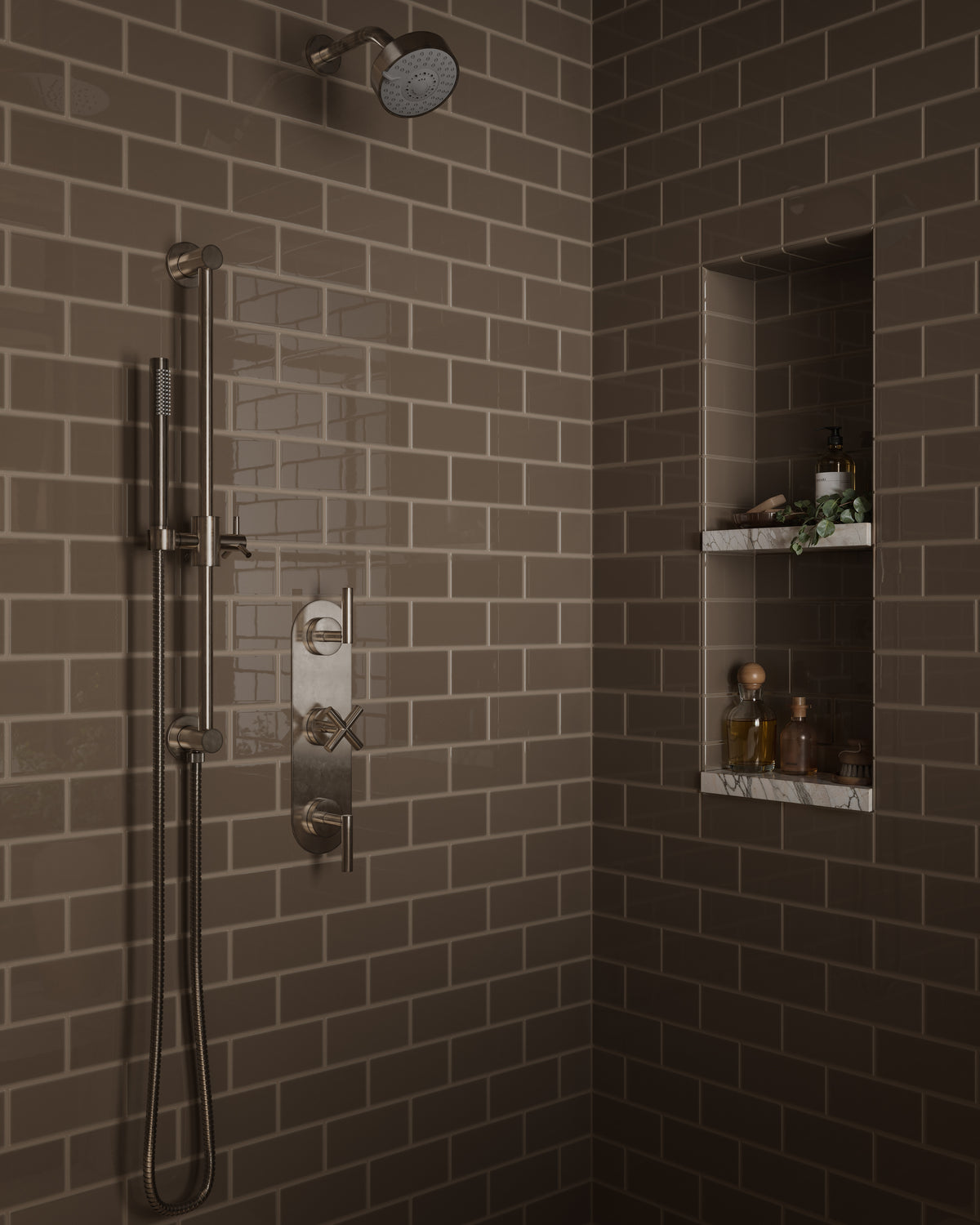 Contour & Foundry Wand Hand Shower in French Nickel