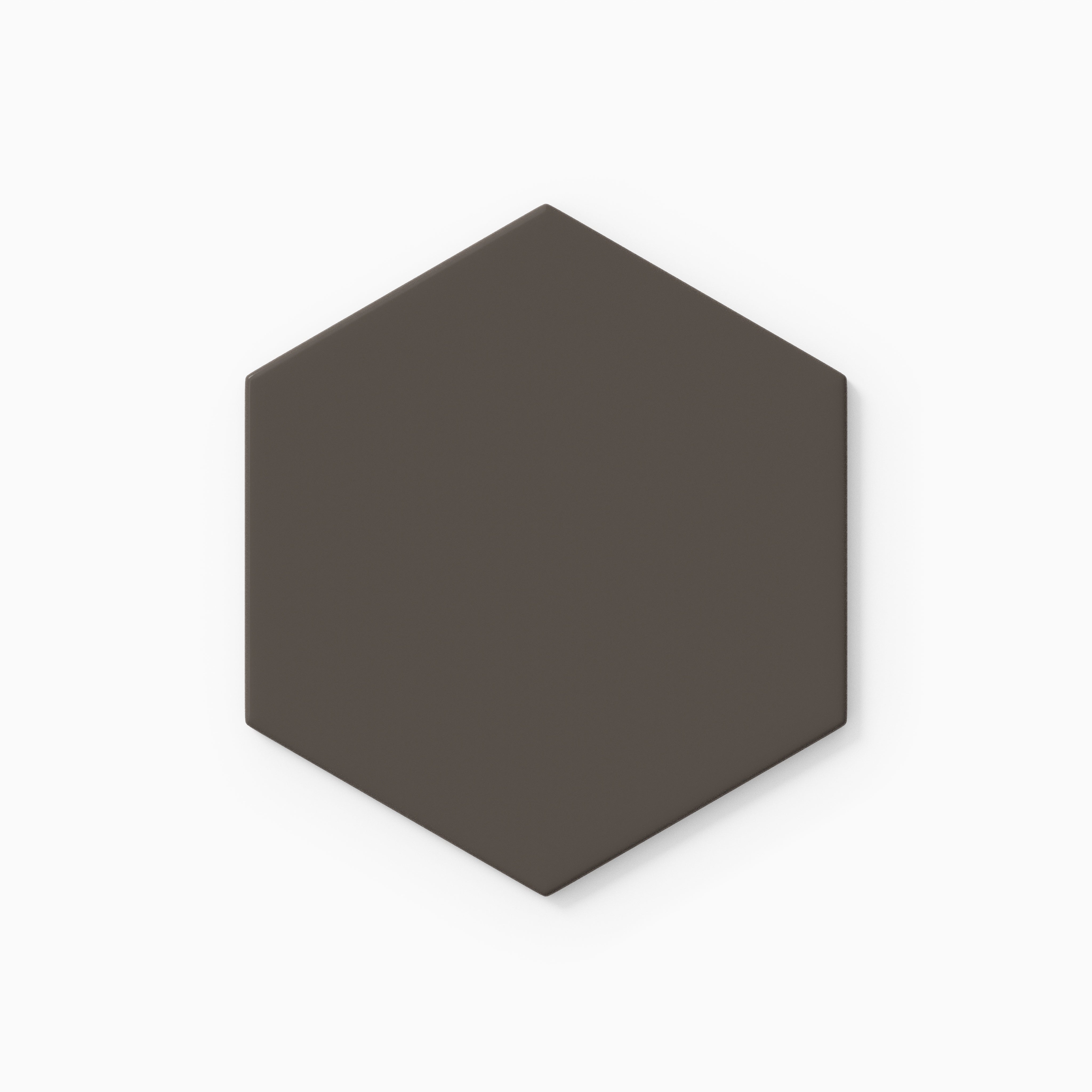 6" Hexagon Original Ceramic Tile in Carbon Matte