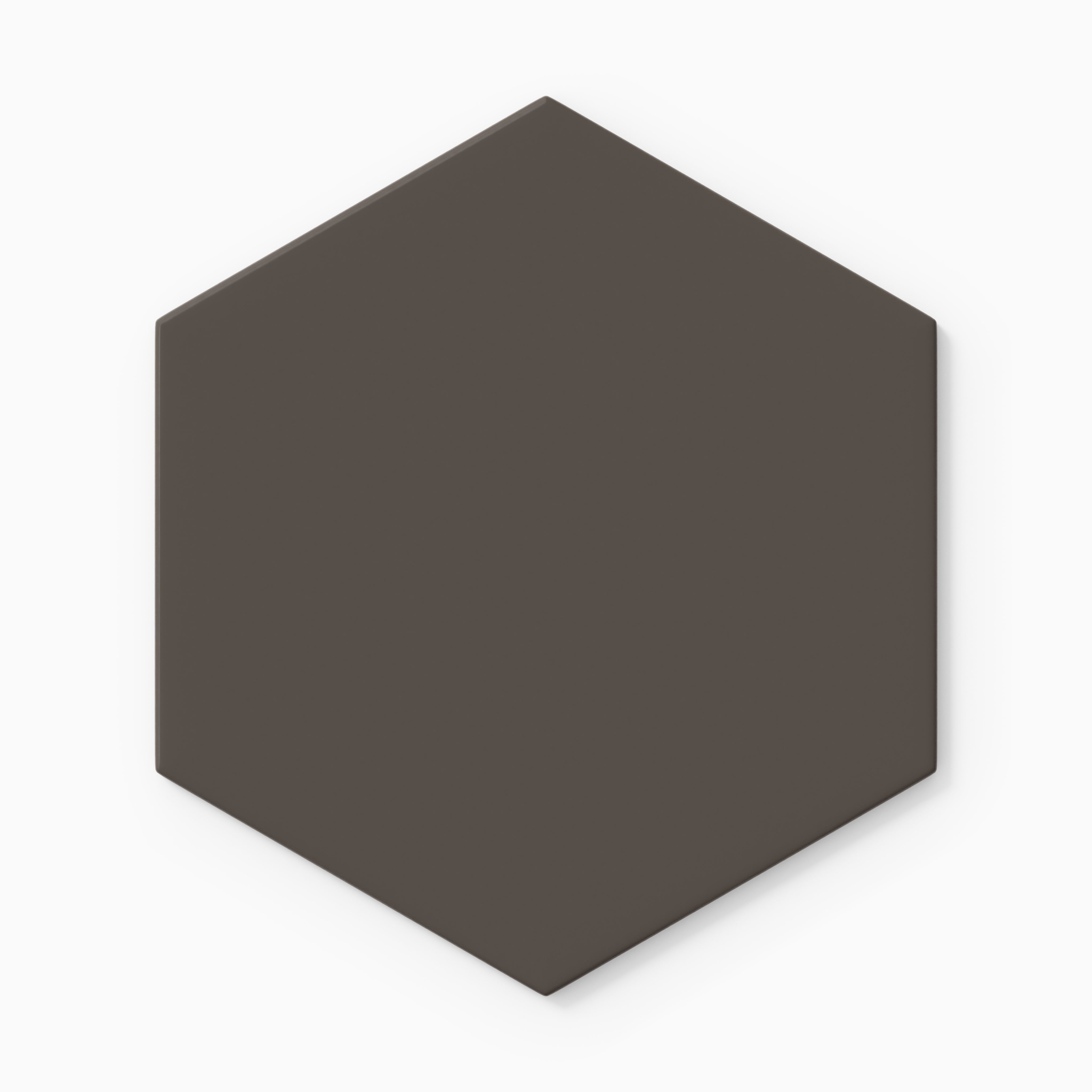 8" Hexagon Original Ceramic Tile in Carbon Matte