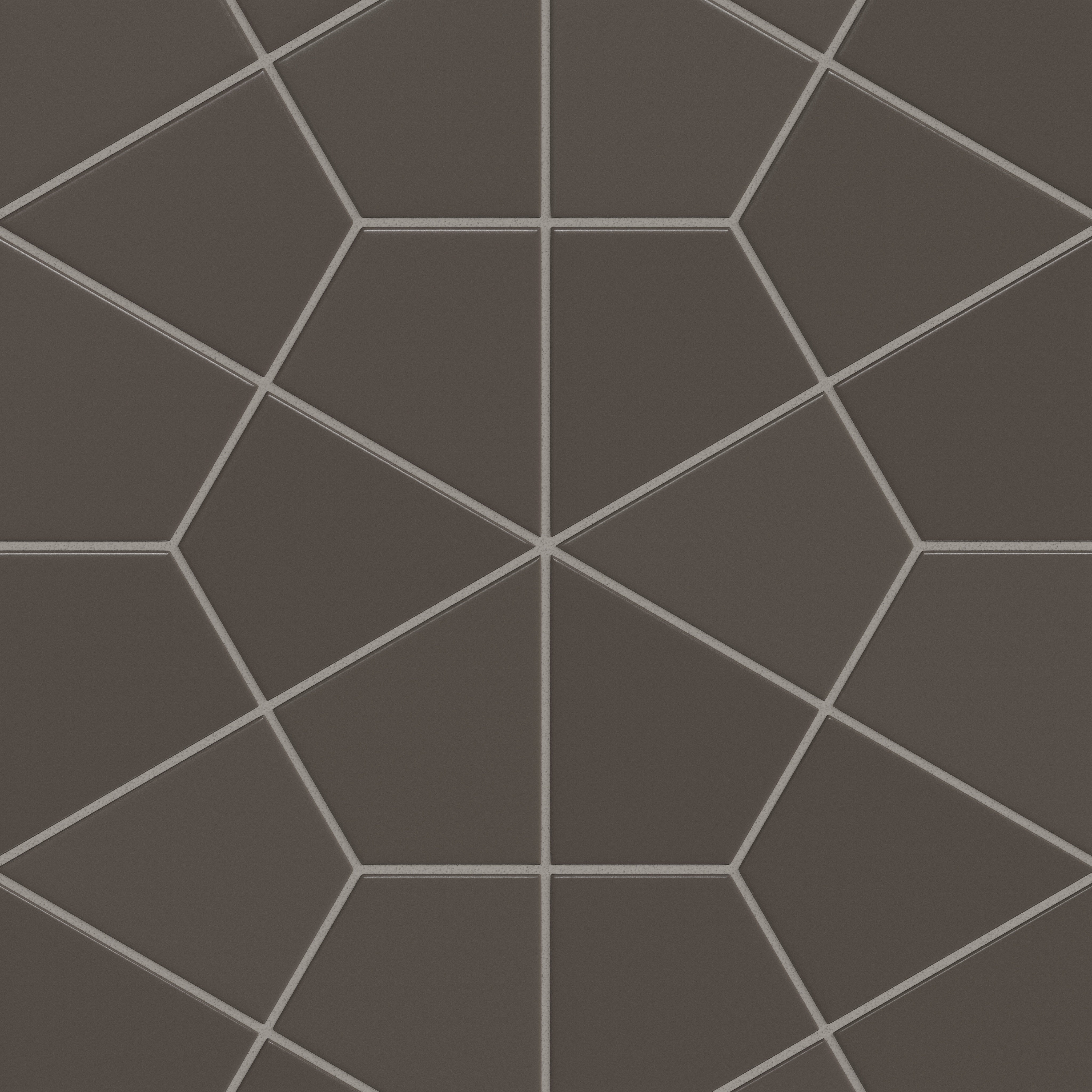 Hexite Original Ceramic Tile in Carbon Matte