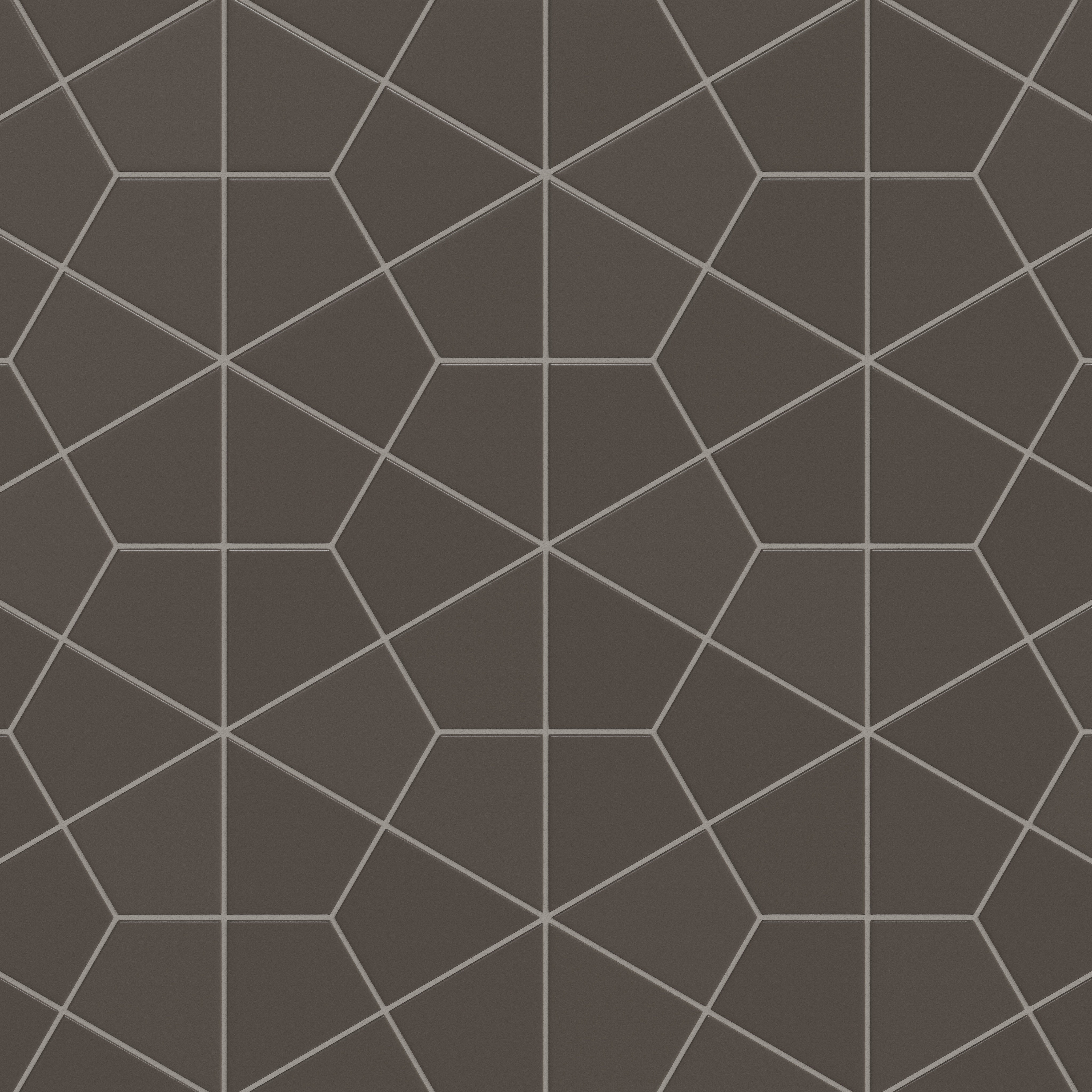 Hexite Original Ceramic Tile in Carbon Matte