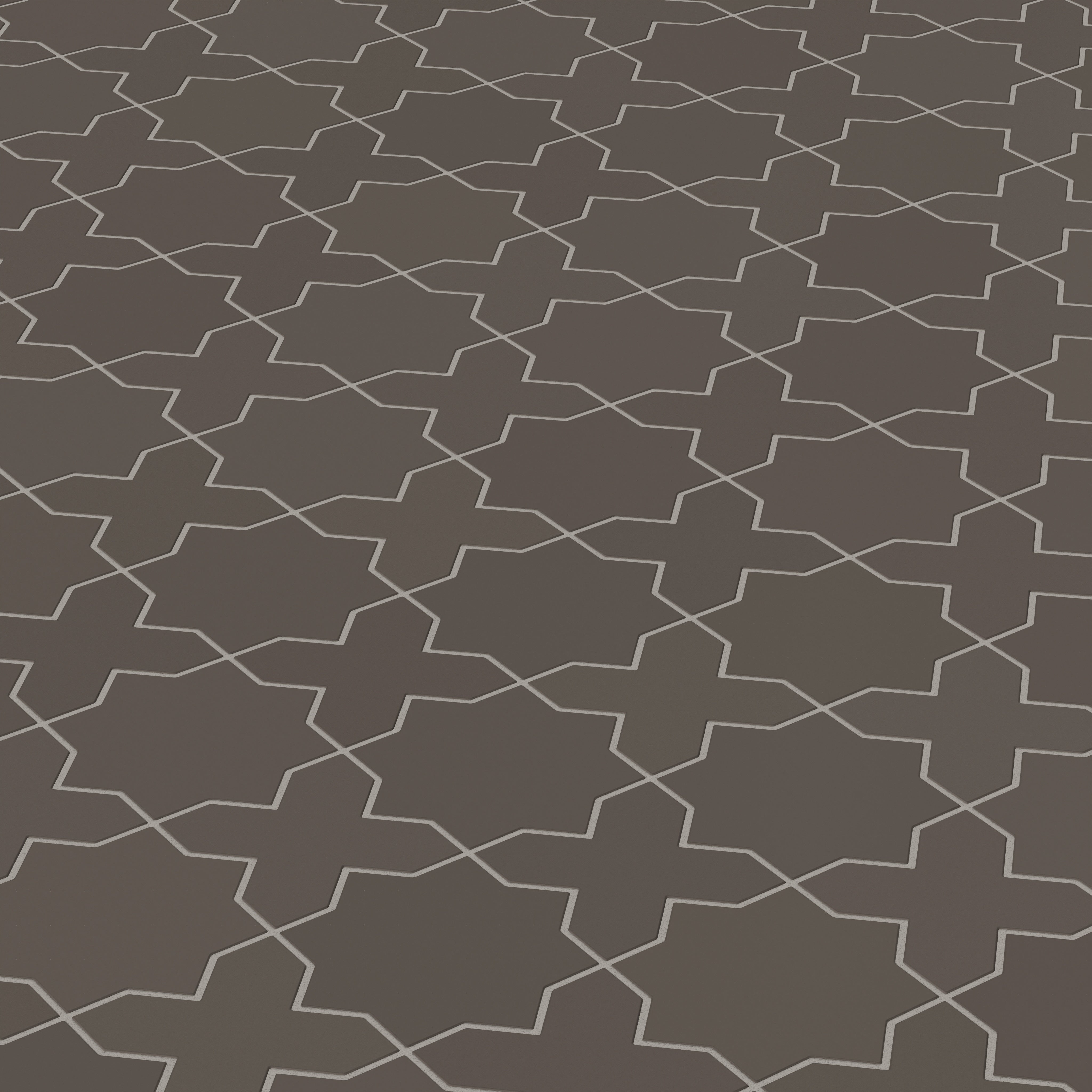 Star & Cross Original Ceramic Tile in Carbon Matte