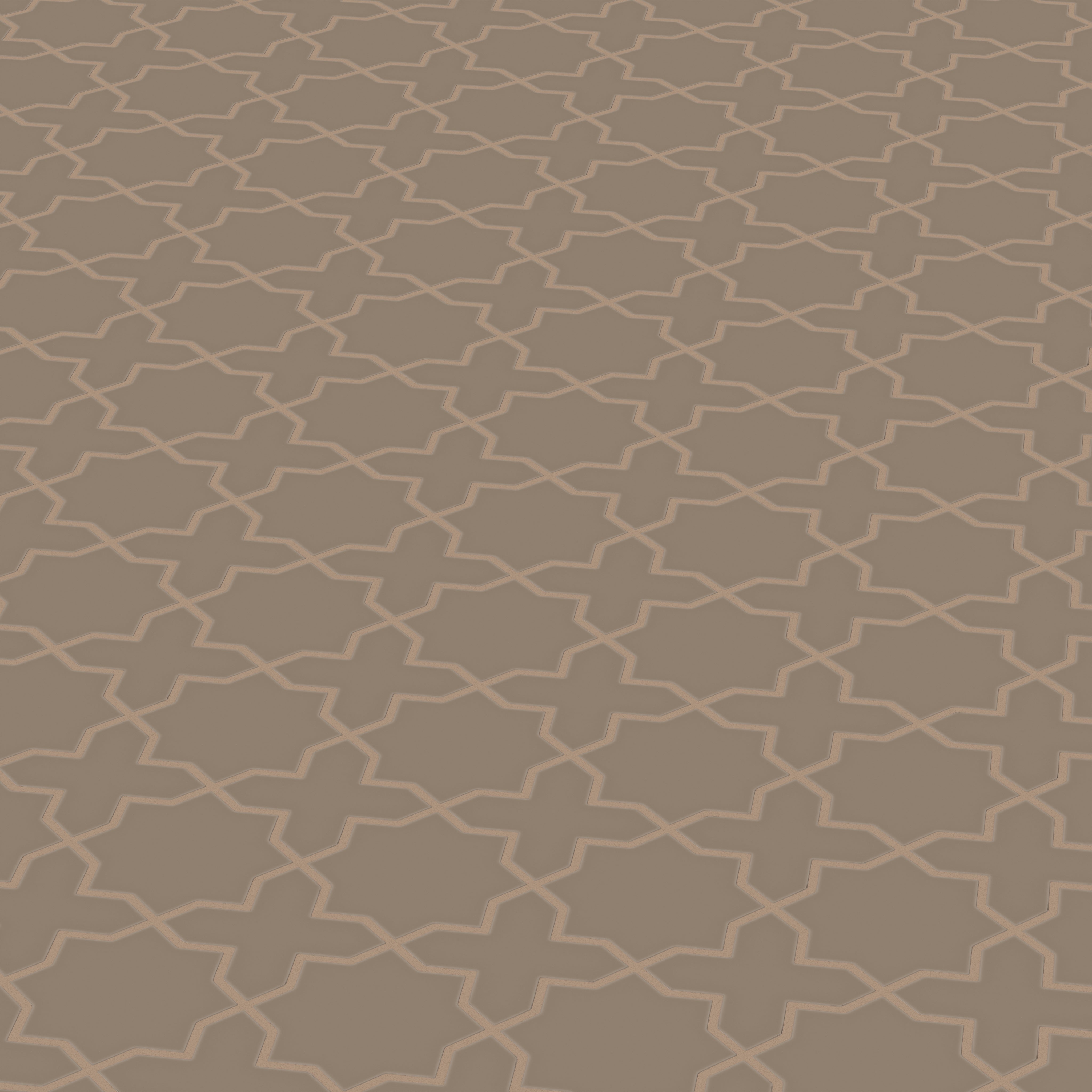 Mini Star & Cross Original Ceramic Tile in Cardamom Matte