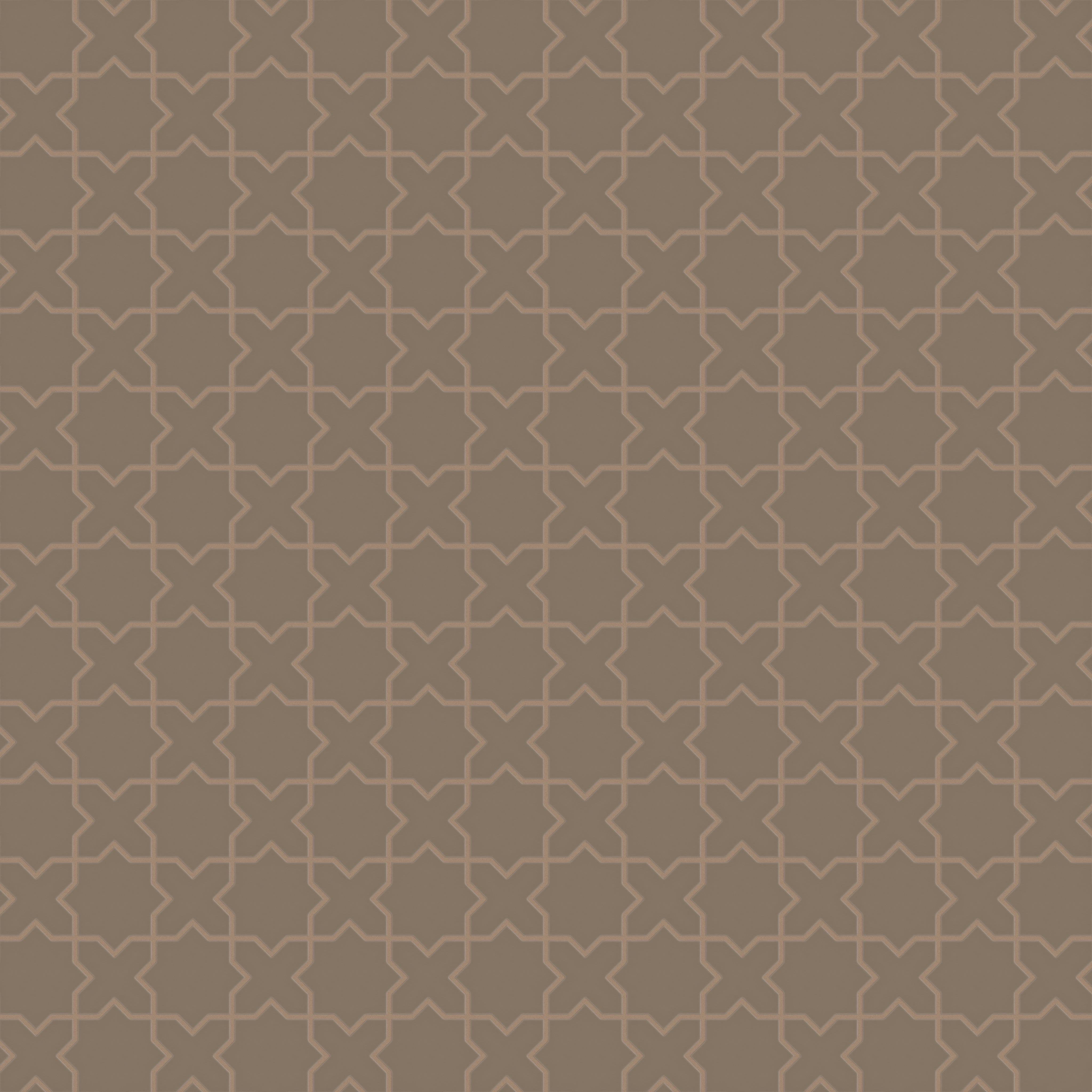 Mini Star & Cross Original Ceramic Tile in Cardamom Matte