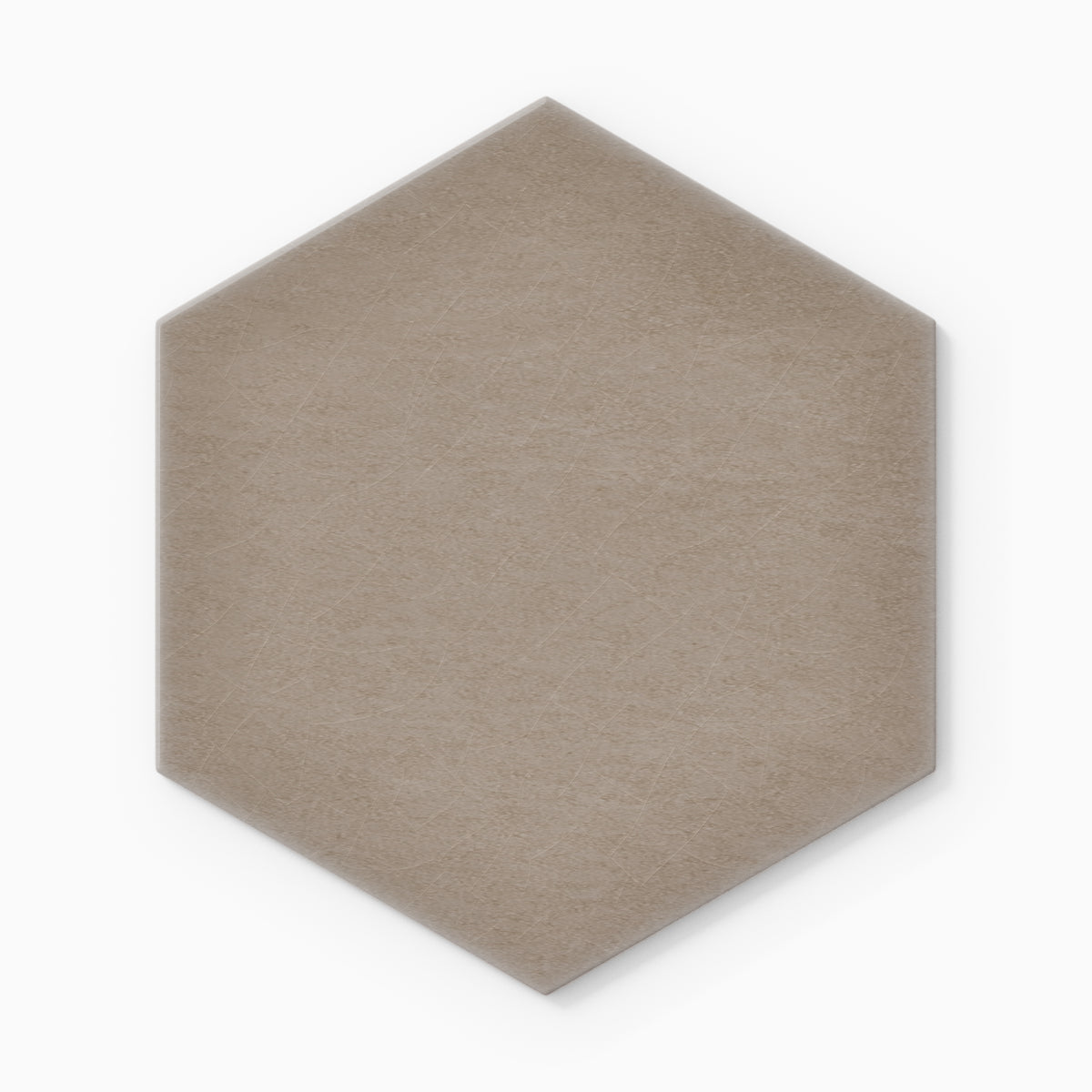 8" Hexagon Original Ceramic Tile in Cardamom Gloss