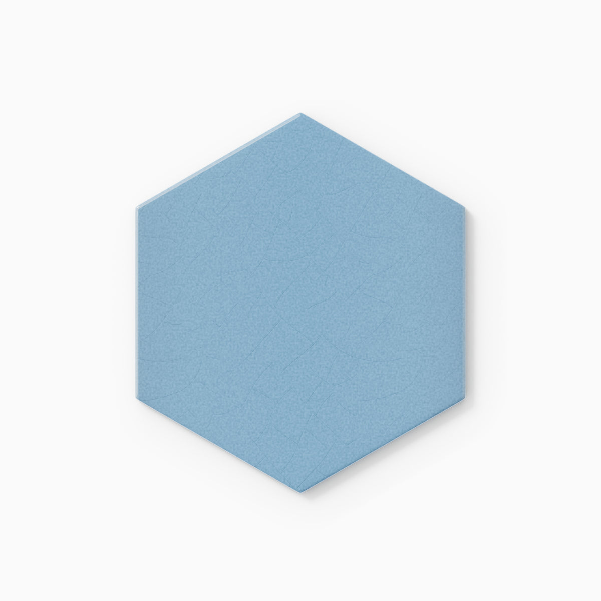 6" Hexagon Original Ceramic Tile in Caribbean Sea Gloss