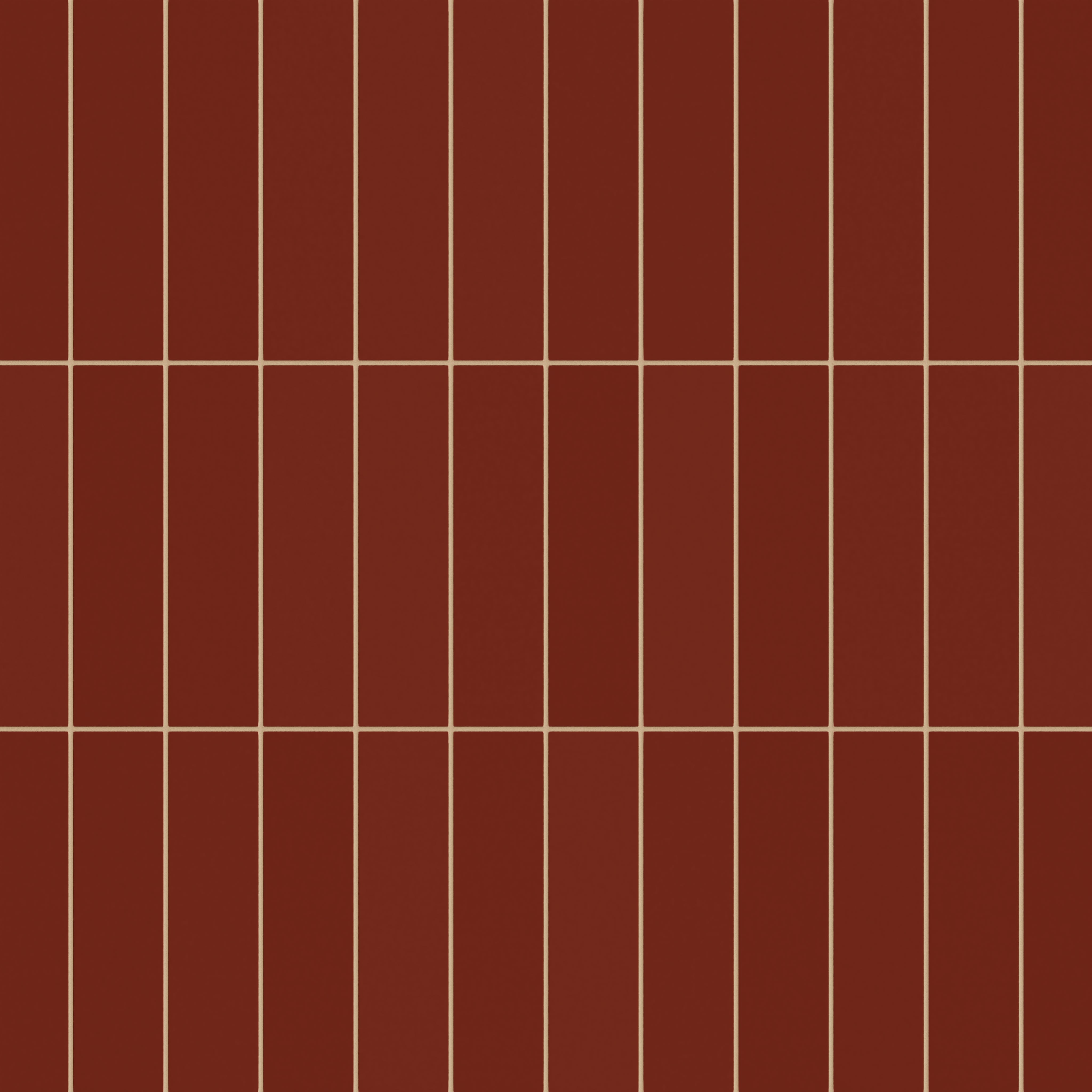 3x12 Natural Press Ceramic Tile in Carmine Matte