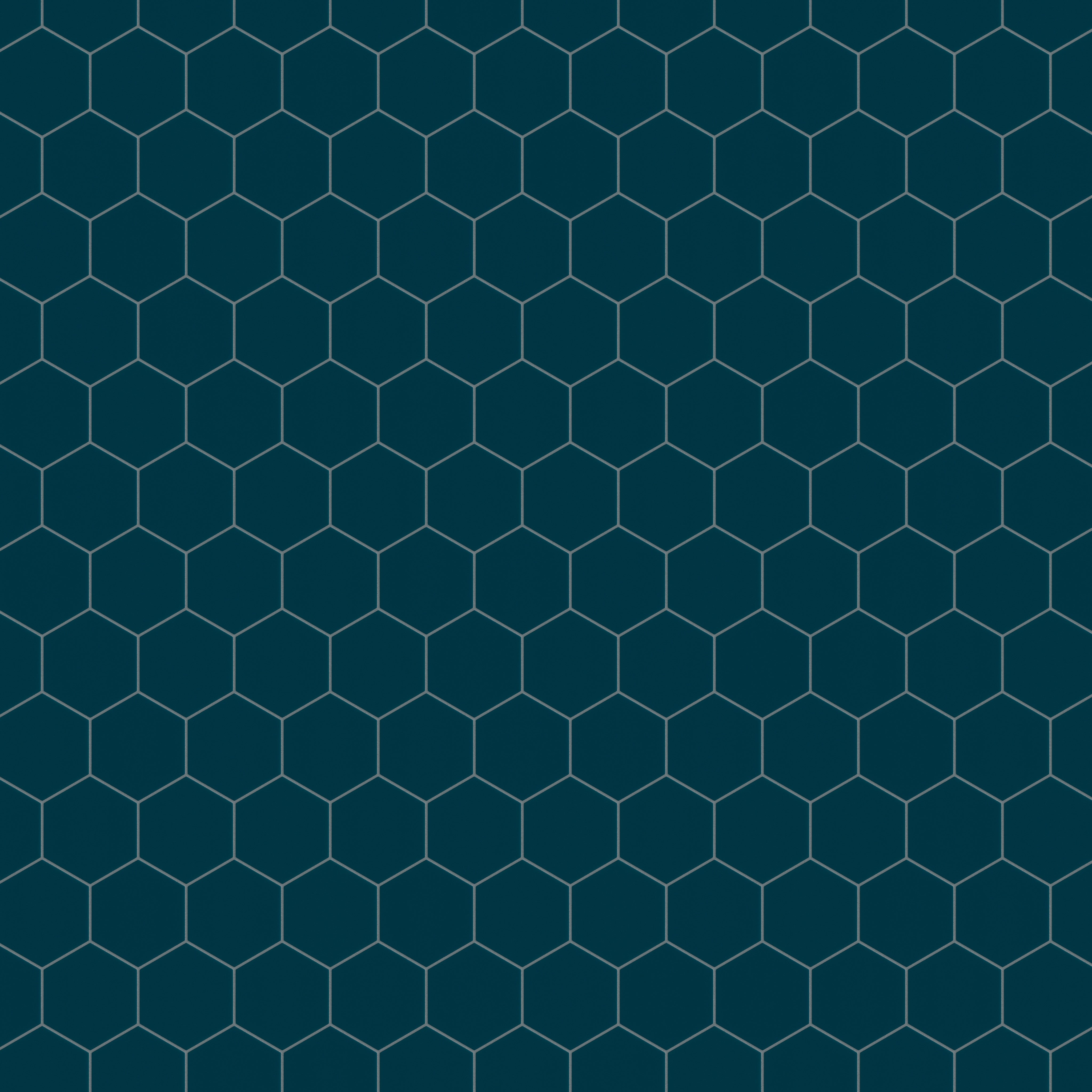 6" Hexagon Original Ceramic Tile in Caspian Sea Matte