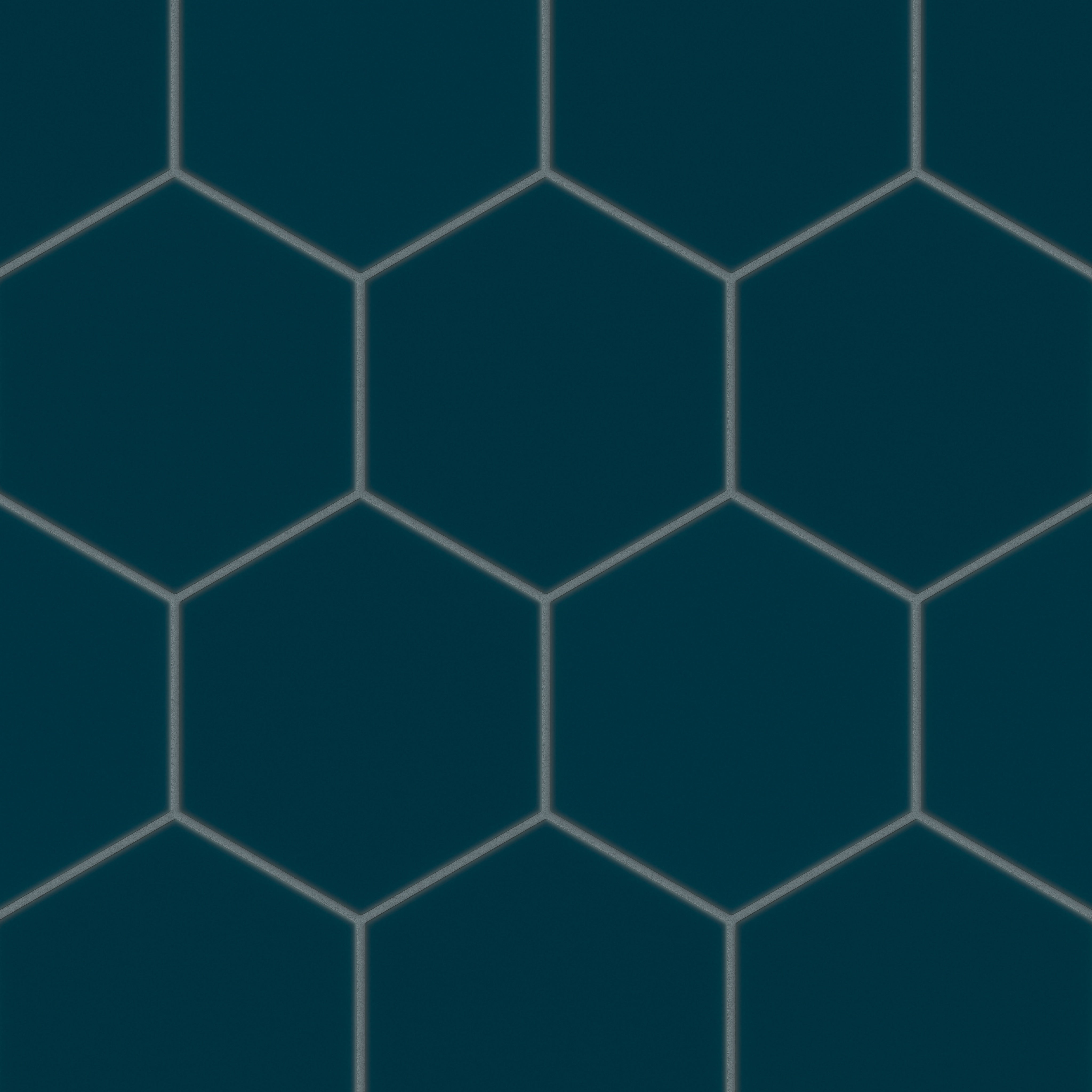 8" Hexagon Original Ceramic Tile in Caspian Sea Matte