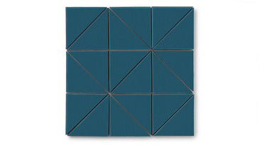 4" Triangle Original Ceramic Tile in Adriatic Sea Matte
