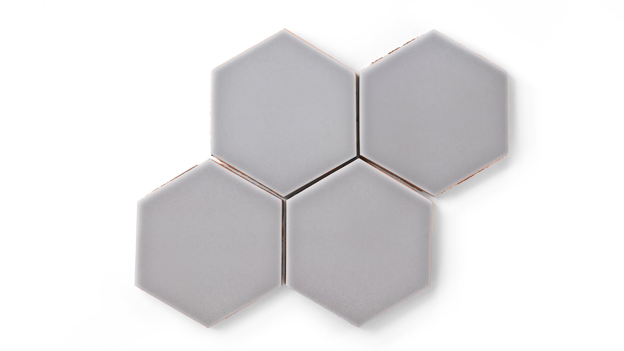 6" Hexagon Original Ceramic Tile in Dust Storm Gloss