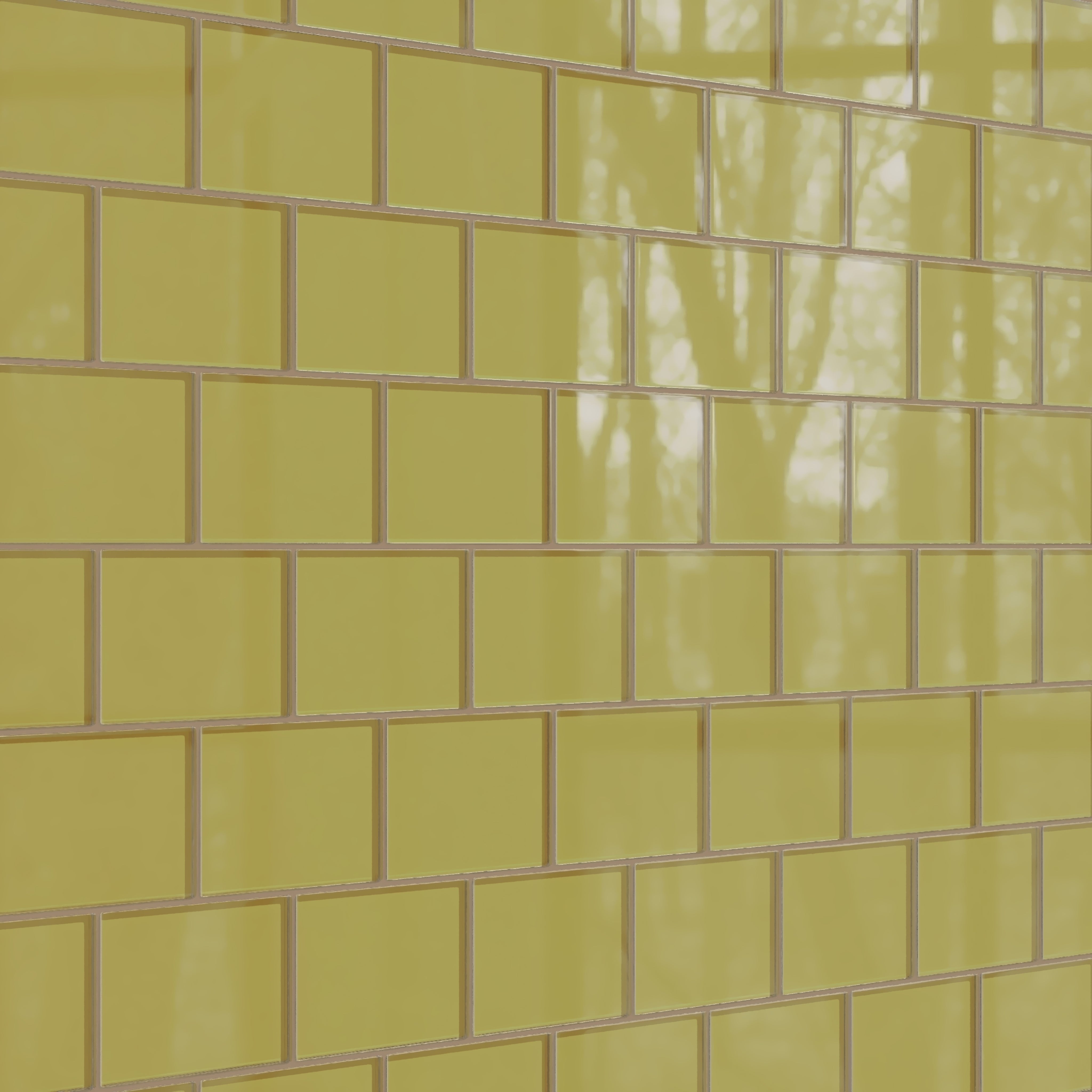 4x6 Glass Tile in Pine Siskin Gloss