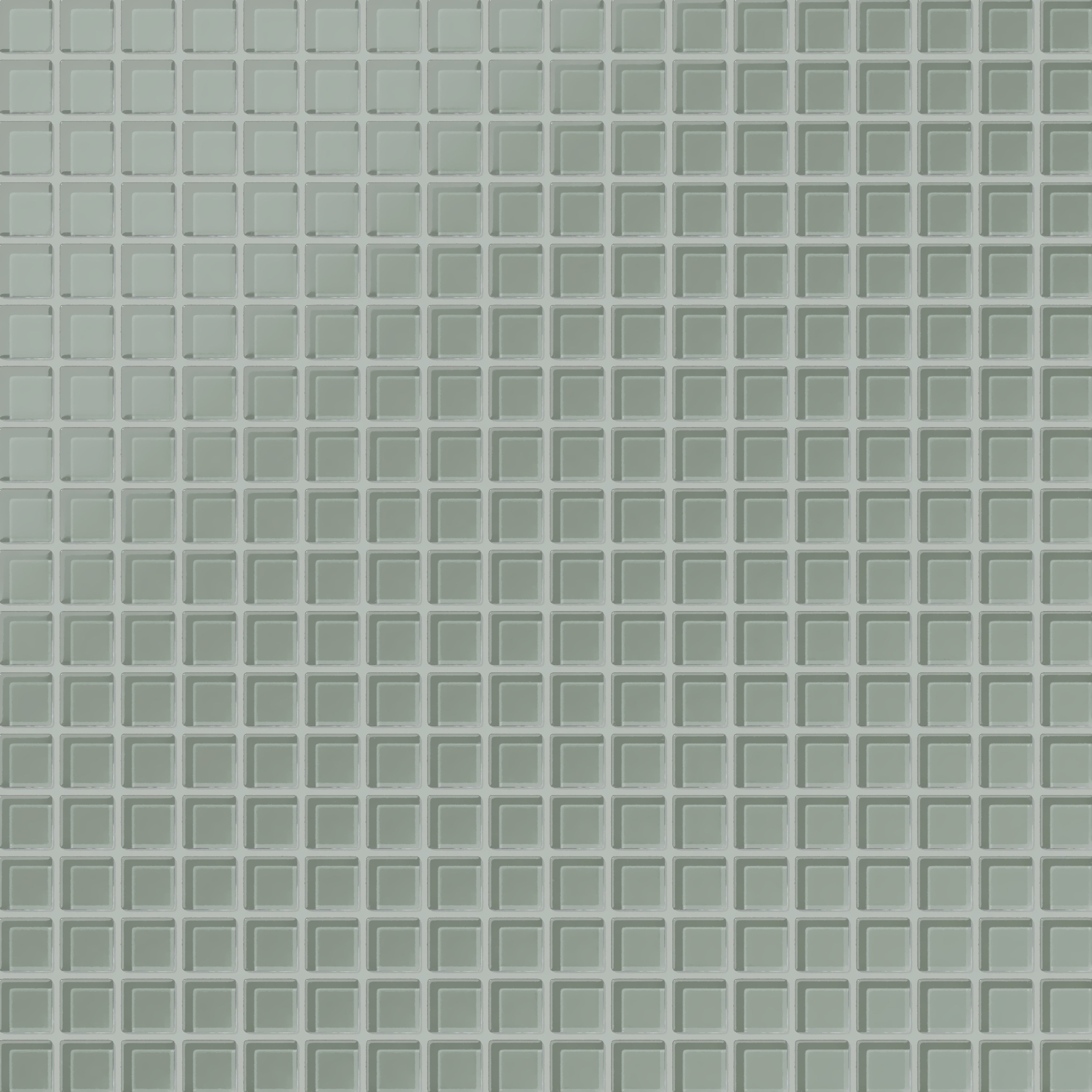 1x1 Straight Set Sheeted Glass Mosaic Tile in Hummingbird Matte
