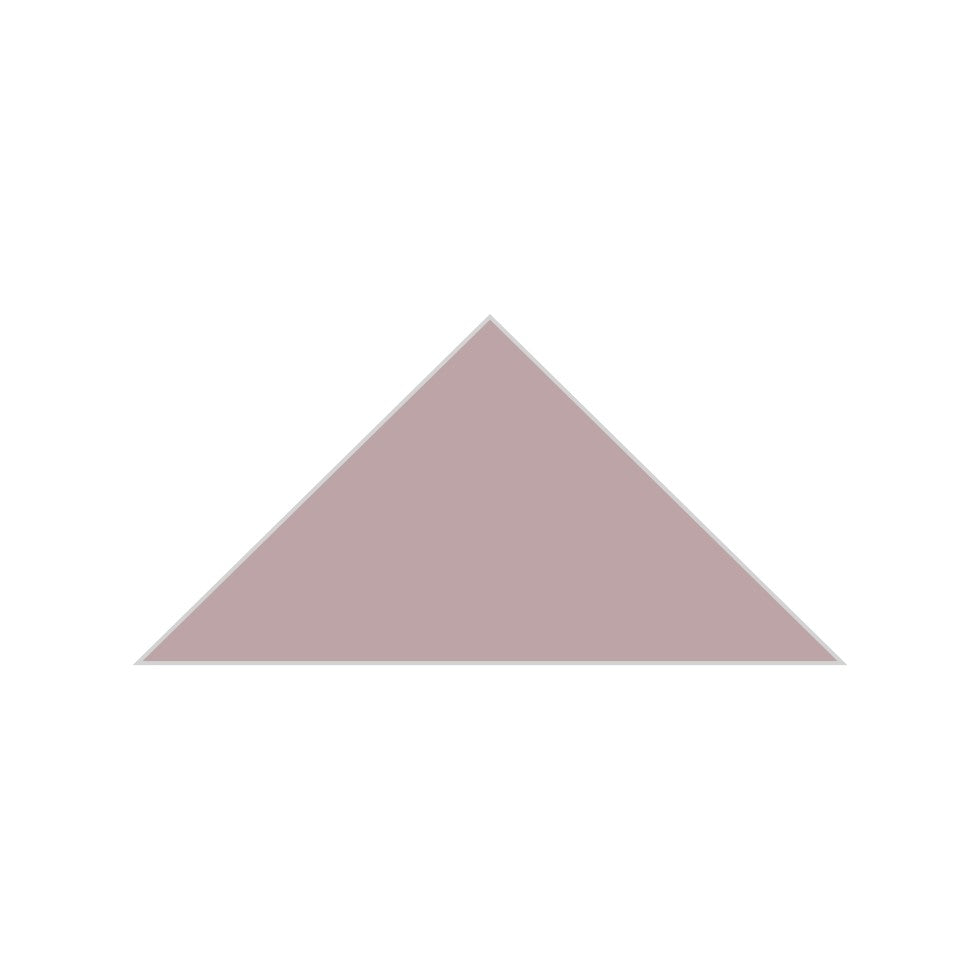 6" Triangle Original Ceramic Tile in Painted Sky Matte