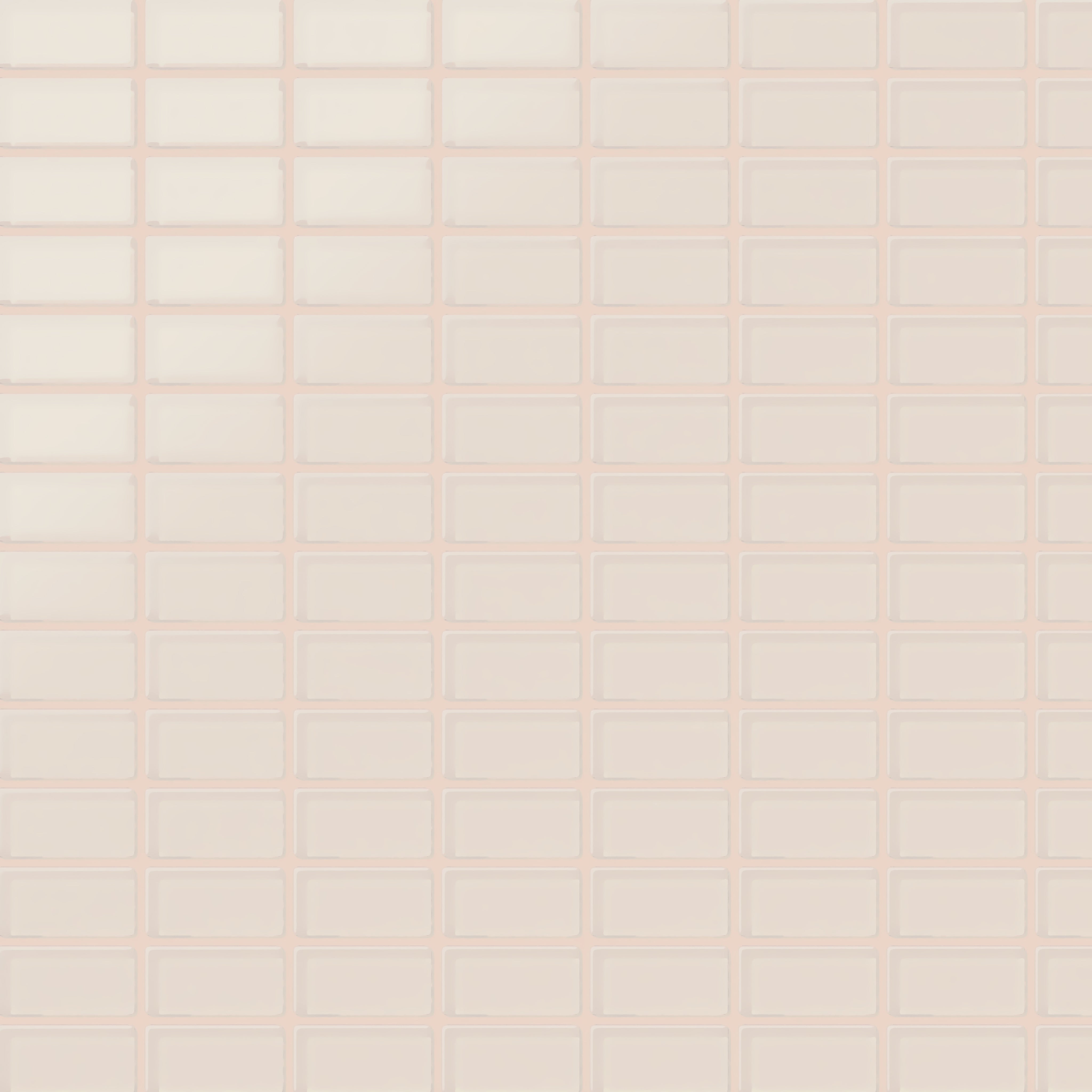 1x2 Straight Set Sheeted Glass Mosaic Tile in Sandpiper Matte