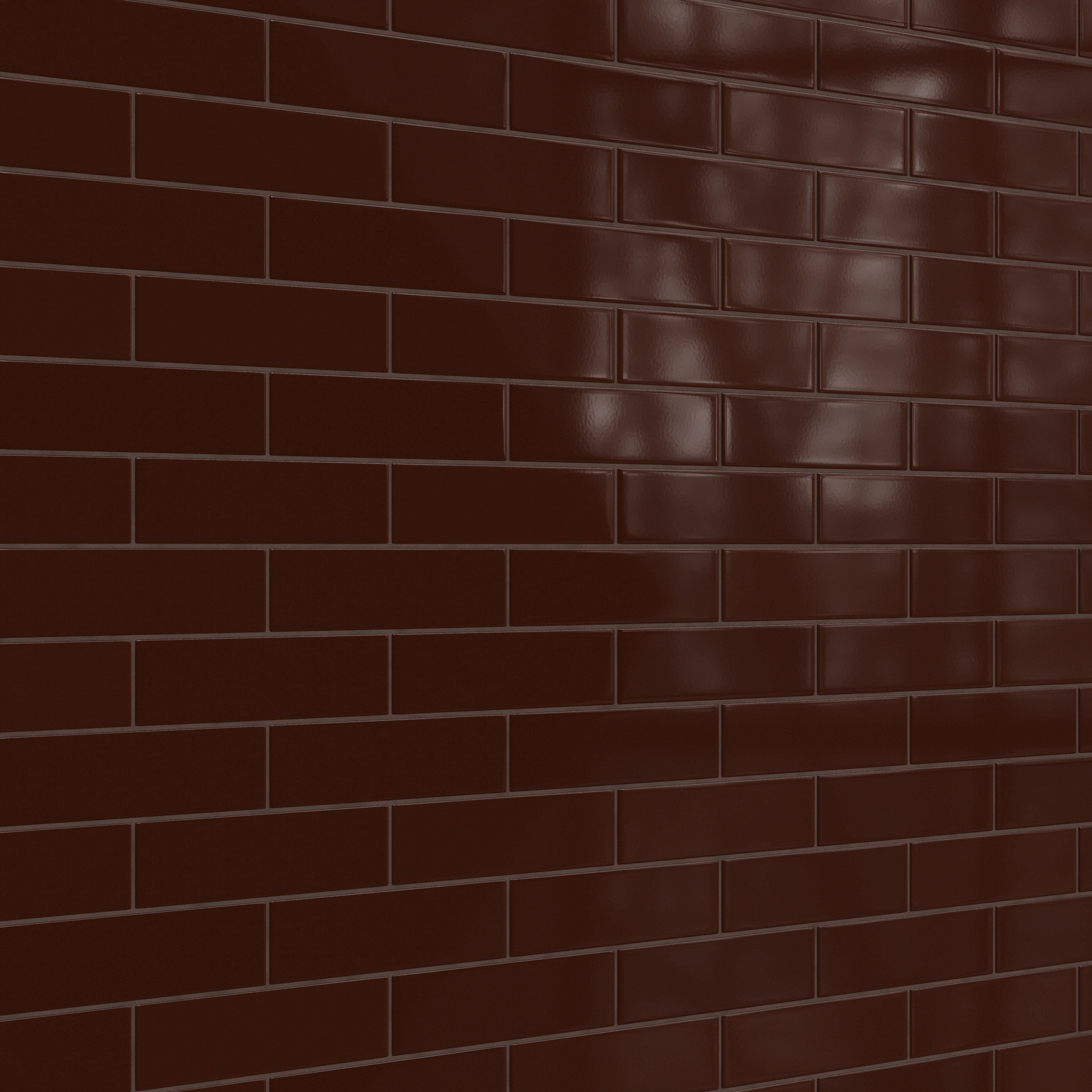 3x12 Original Ceramic Tile in Garnet Gloss