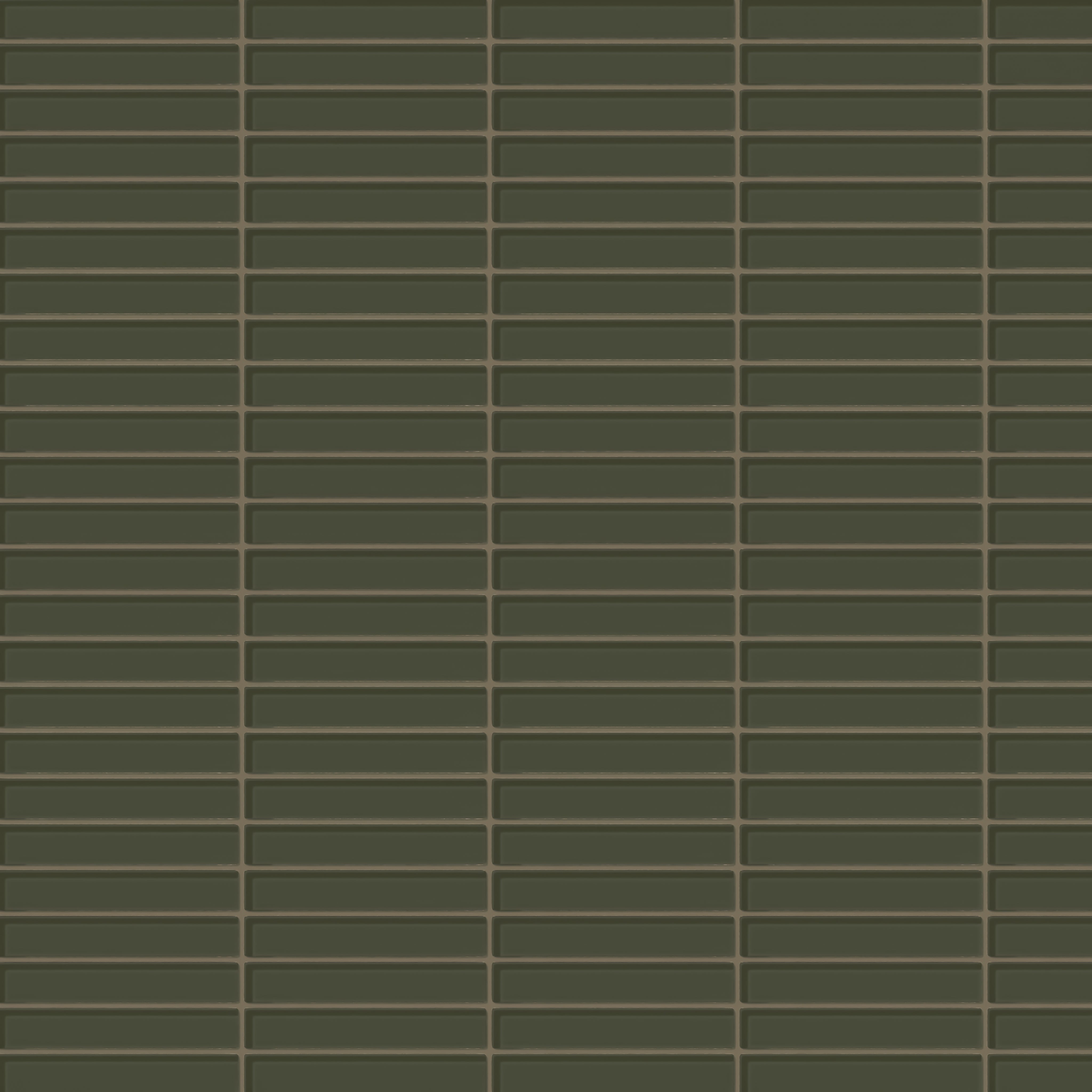 1x6 Straight Set Sheeted Glass Mosaic Tile in Roadrunner Gloss
