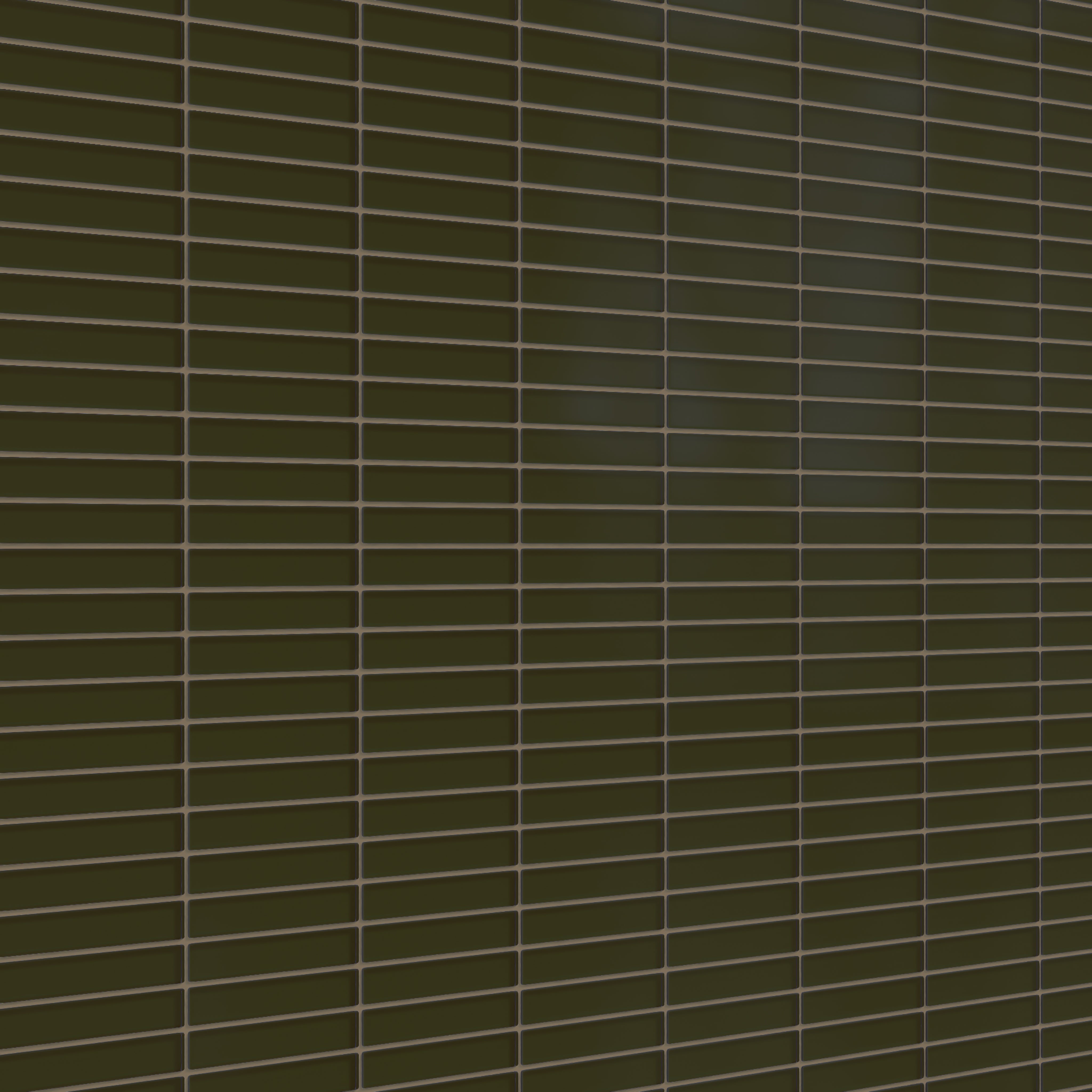 1x6 Straight Set Sheeted Glass Mosaic Tile in Catbird Matte