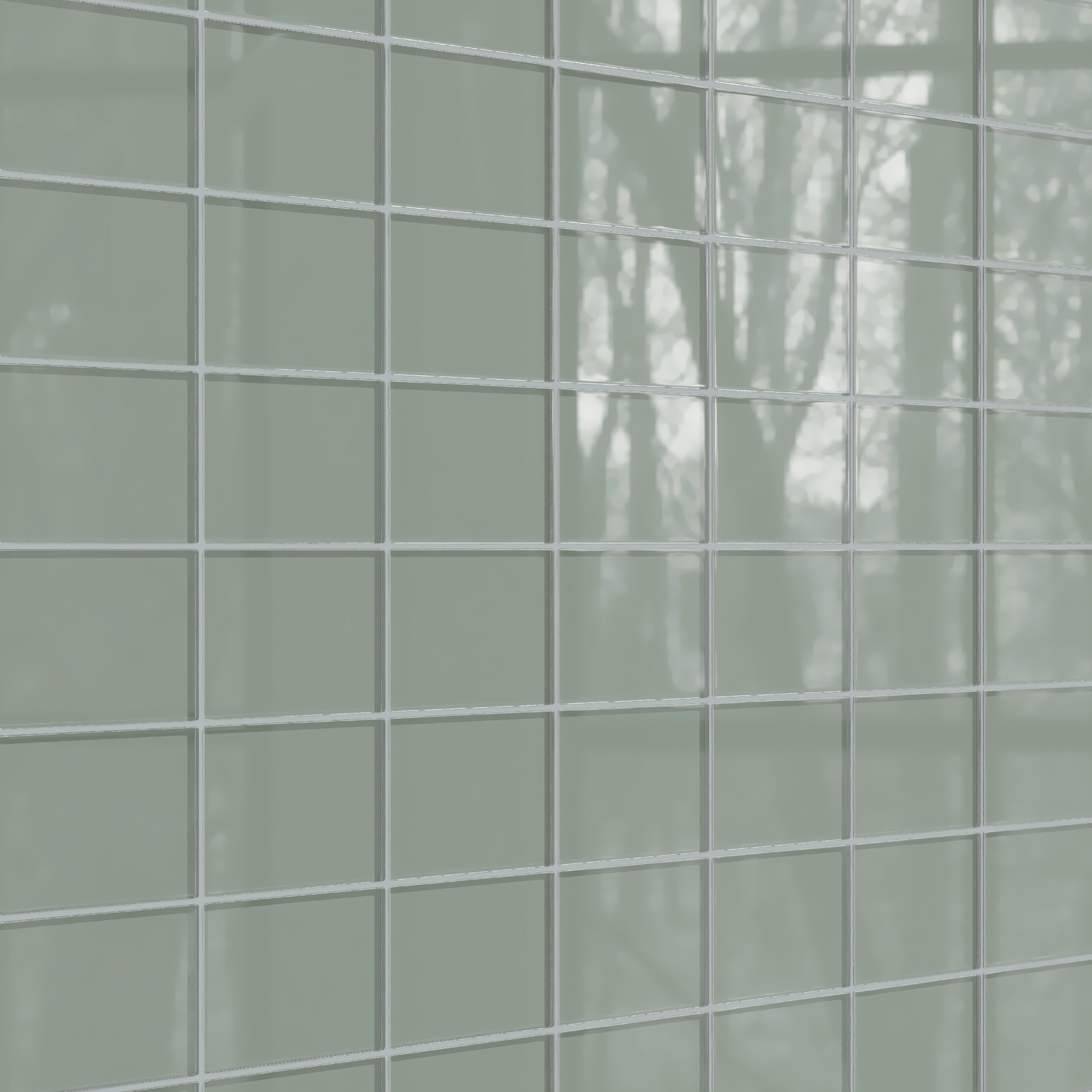 4x6 Glass Tile in Hummingbird Gloss