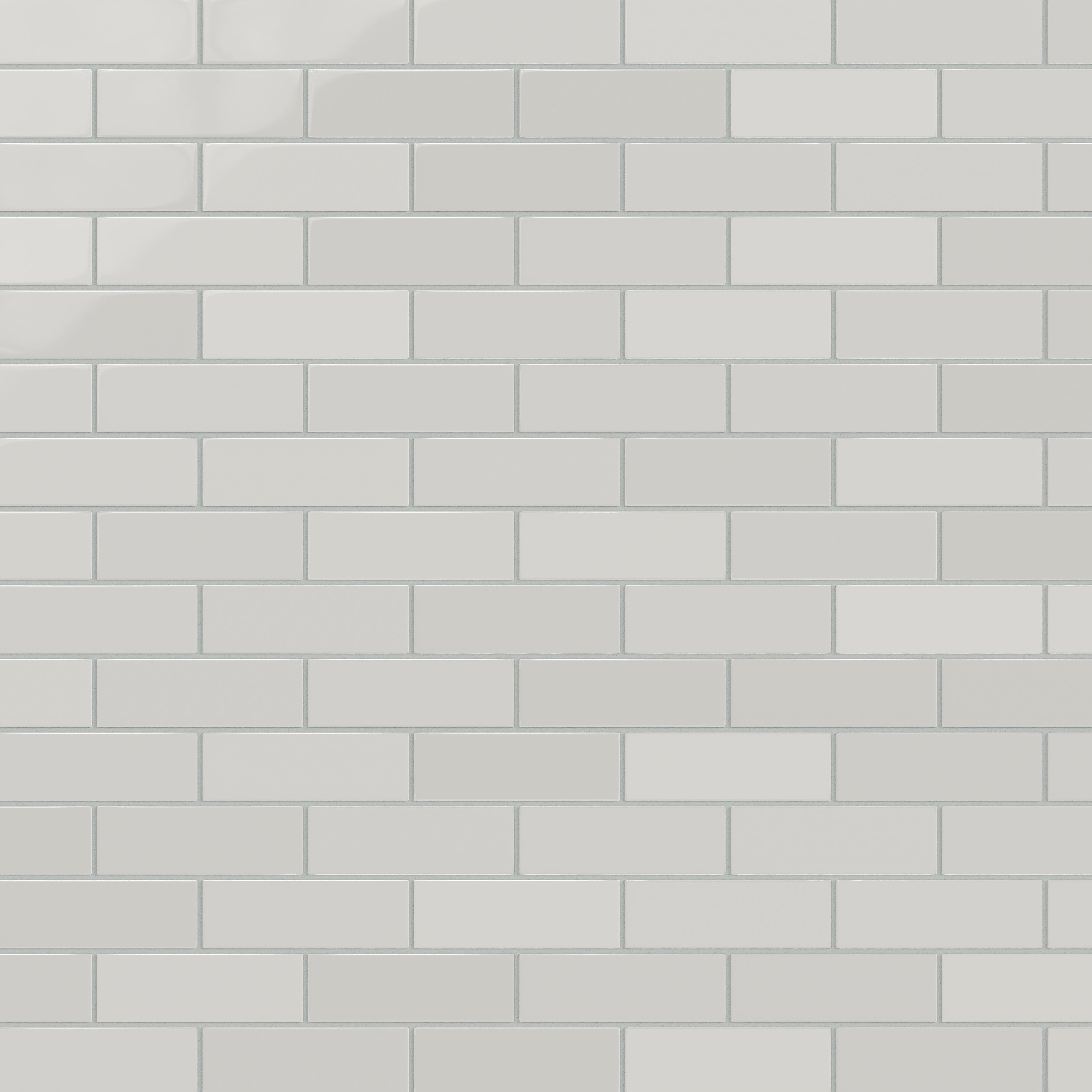 2x6 Natural Press Ceramic Tile in Cloud Cover Gloss