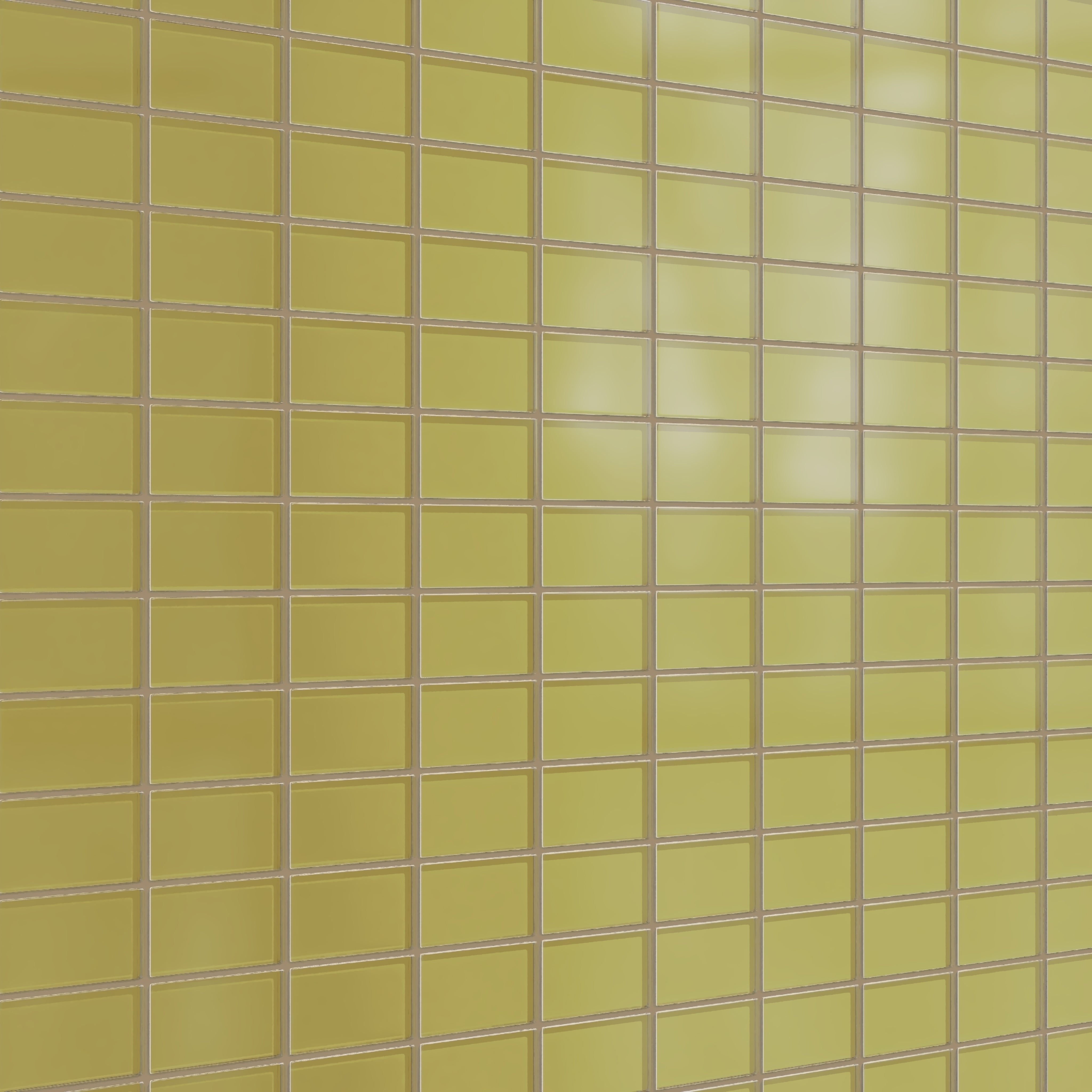 2x4 Straight Set Sheeted Glass Mosaic Tile in Pine Siskin Matte