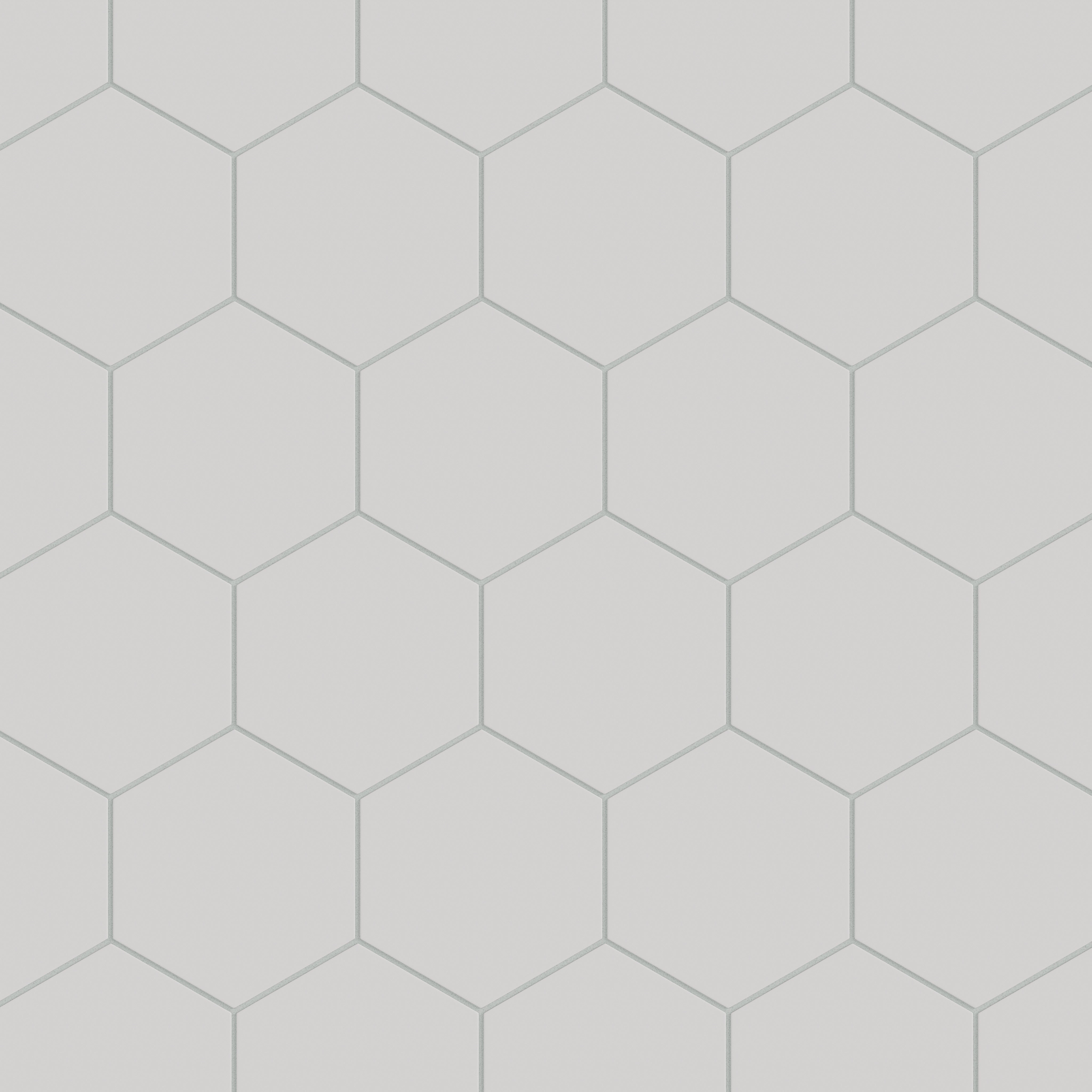 8" Hexagon Natural Press Ceramic Tile in Cloud Cover Matte