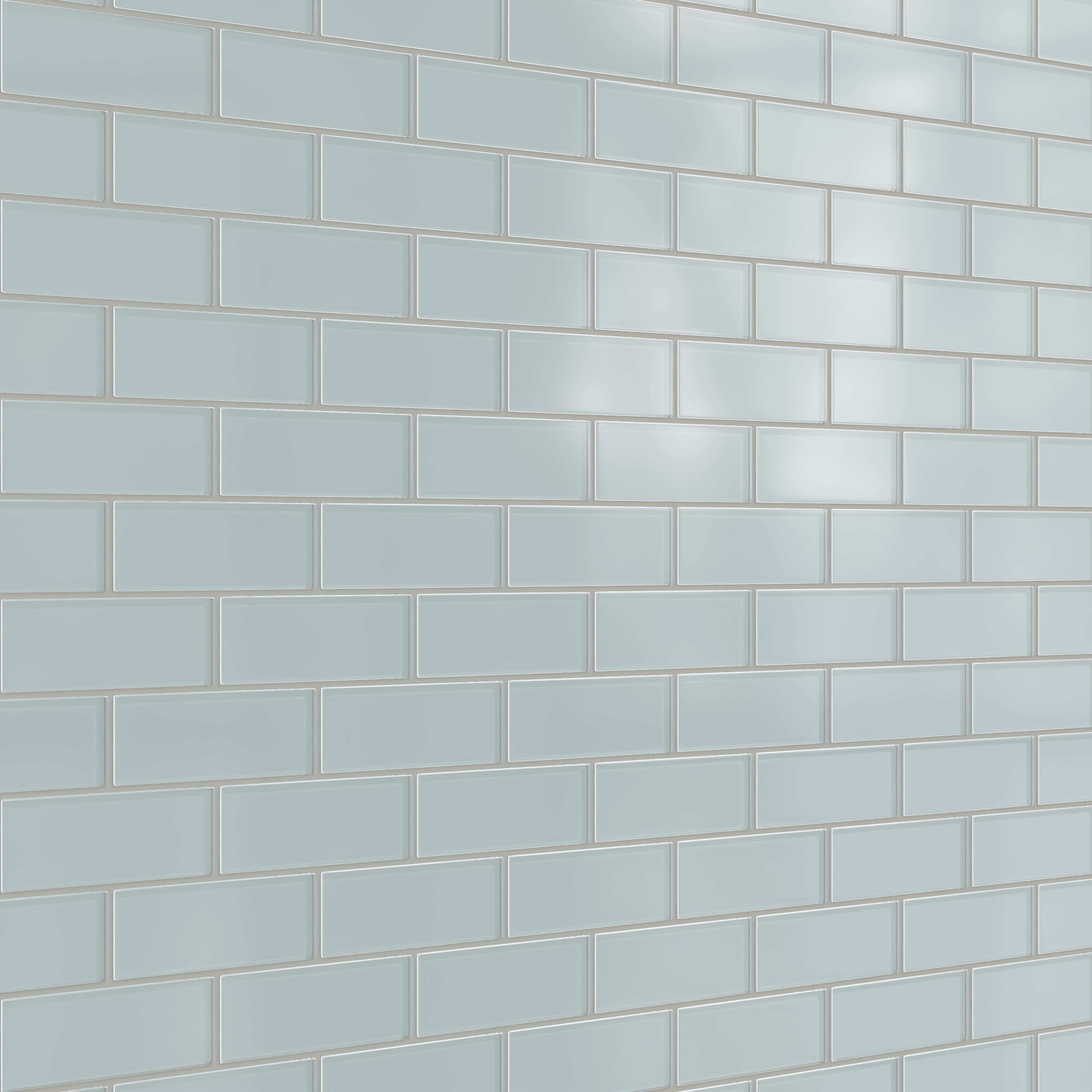 Quick Ship 2x6 Glass Tile in Great Blue Heron Matte