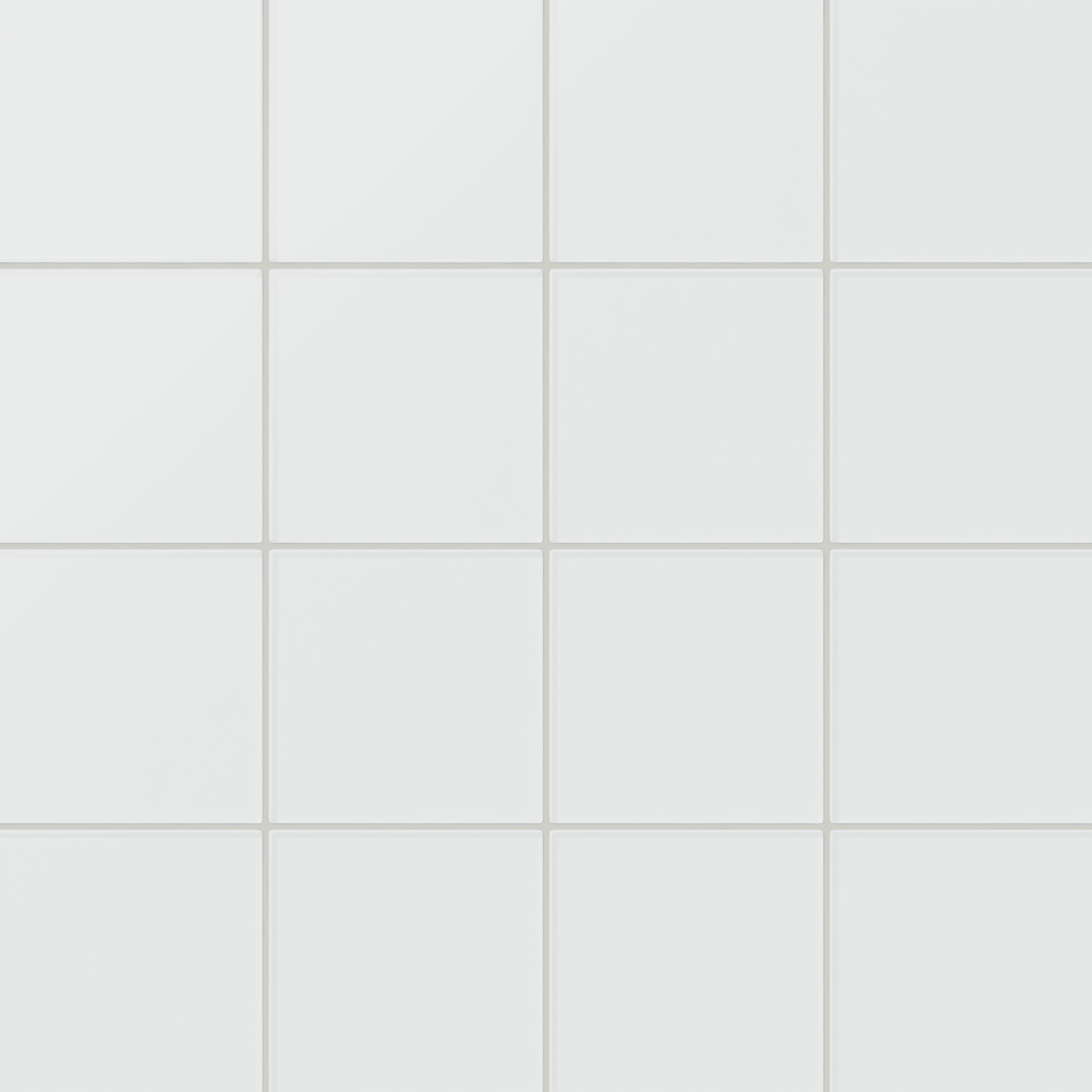 6x6 Glass Tile in Egret Matte
