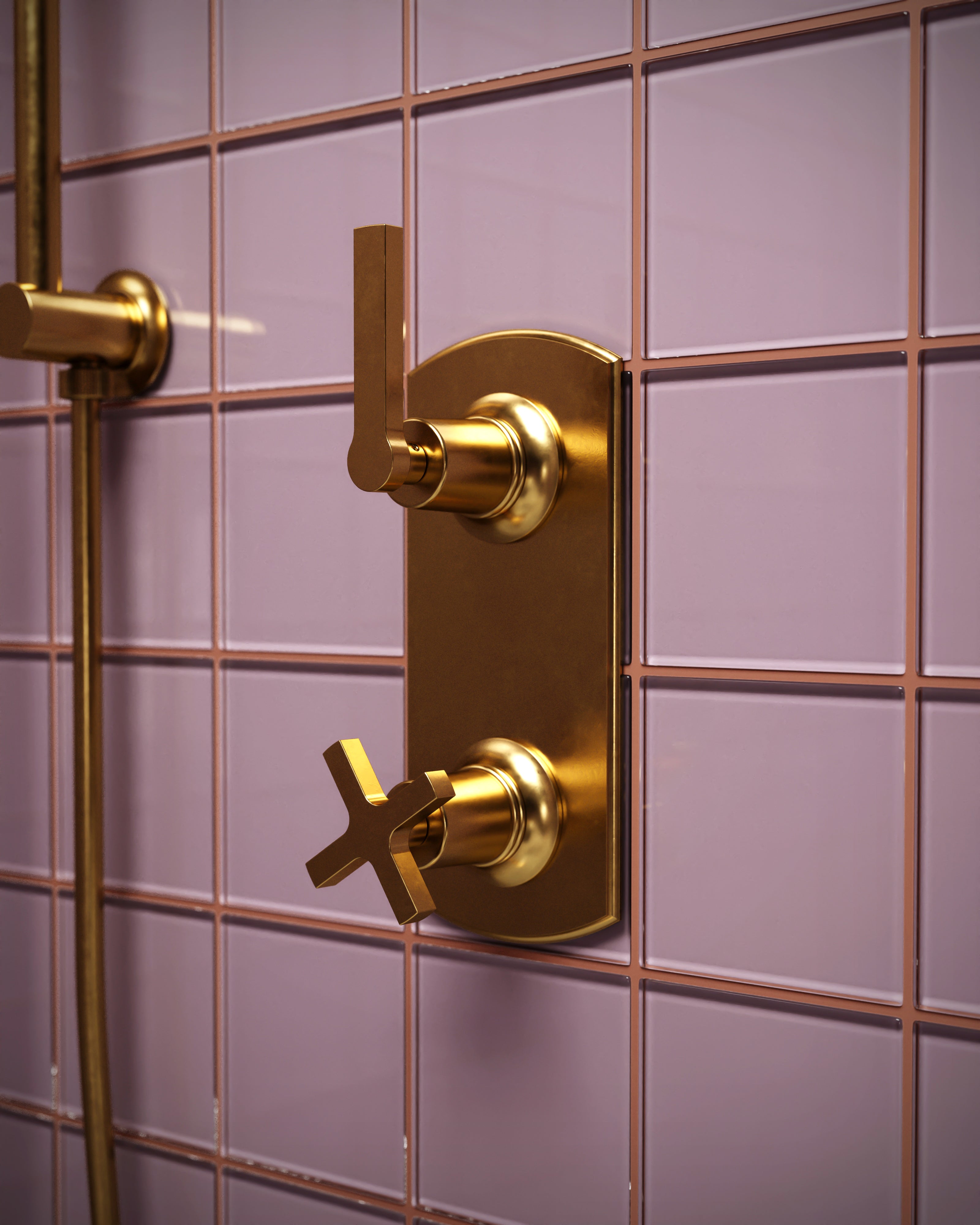 4x4 Glass Tile in Crane Gloss