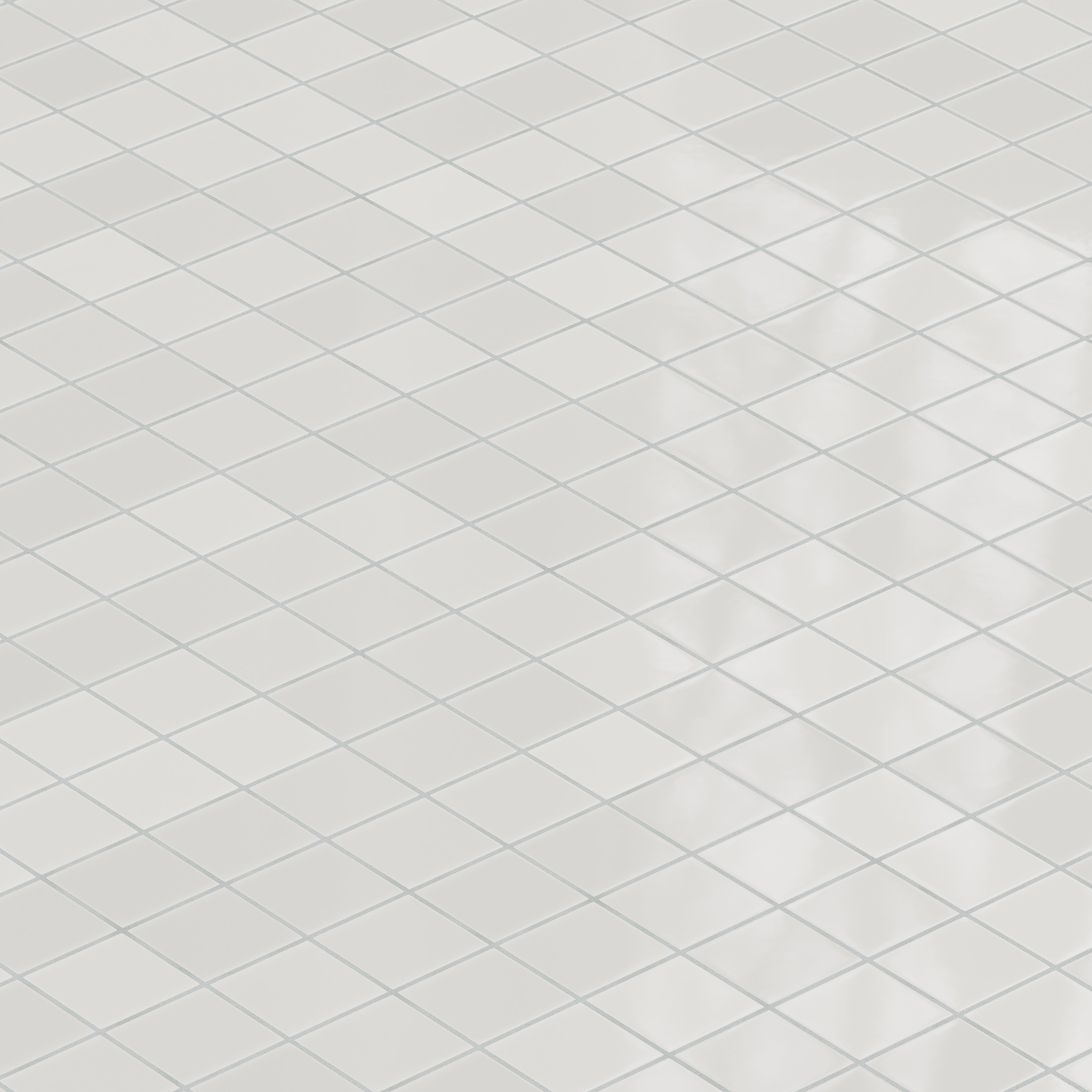 3x3 Straight Set Sheeted Natural Press Ceramic Mosaic Tile in Cloud Cover Gloss
