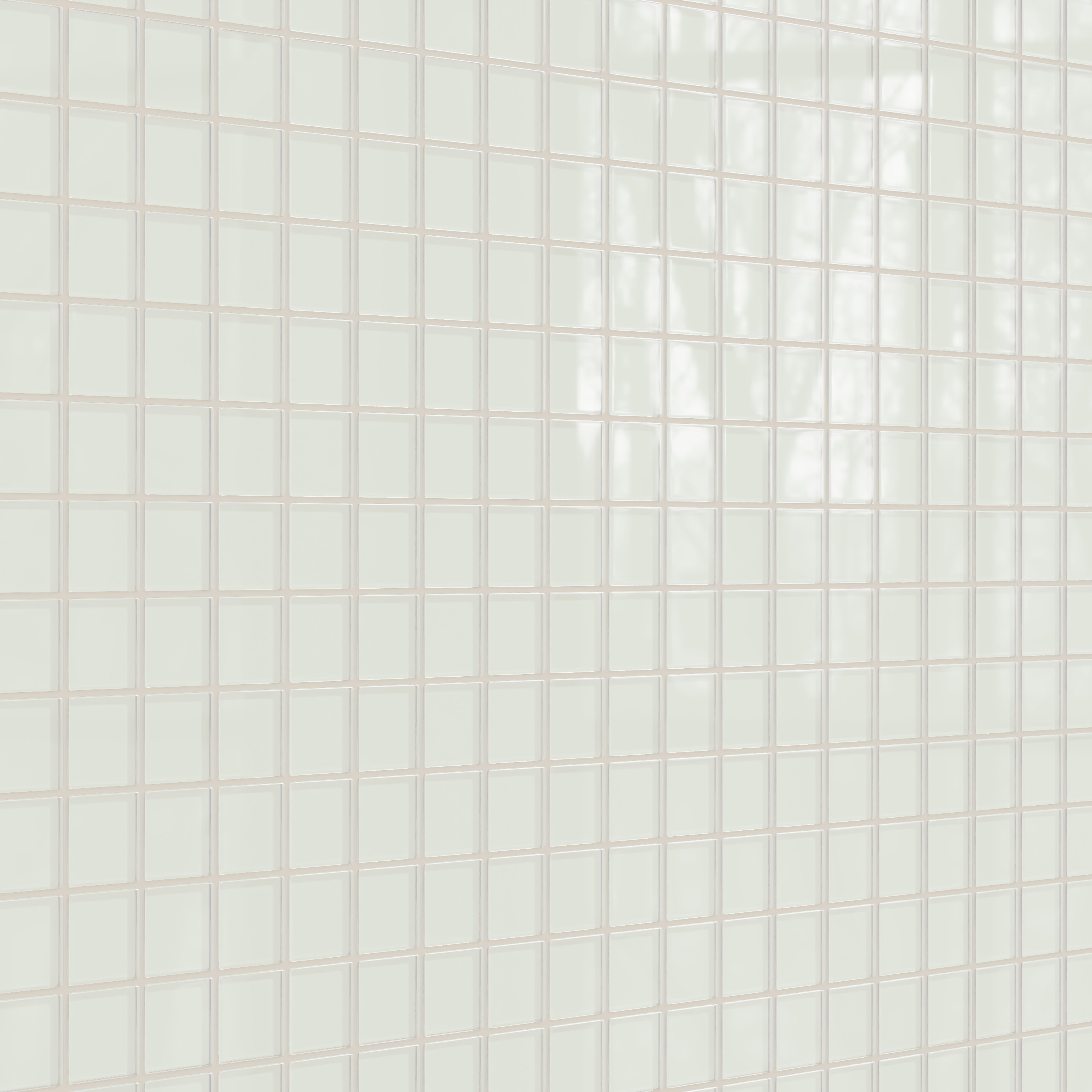 2x2 Straight Set Sheeted Glass Mosaic Tile in Flycatcher Gloss