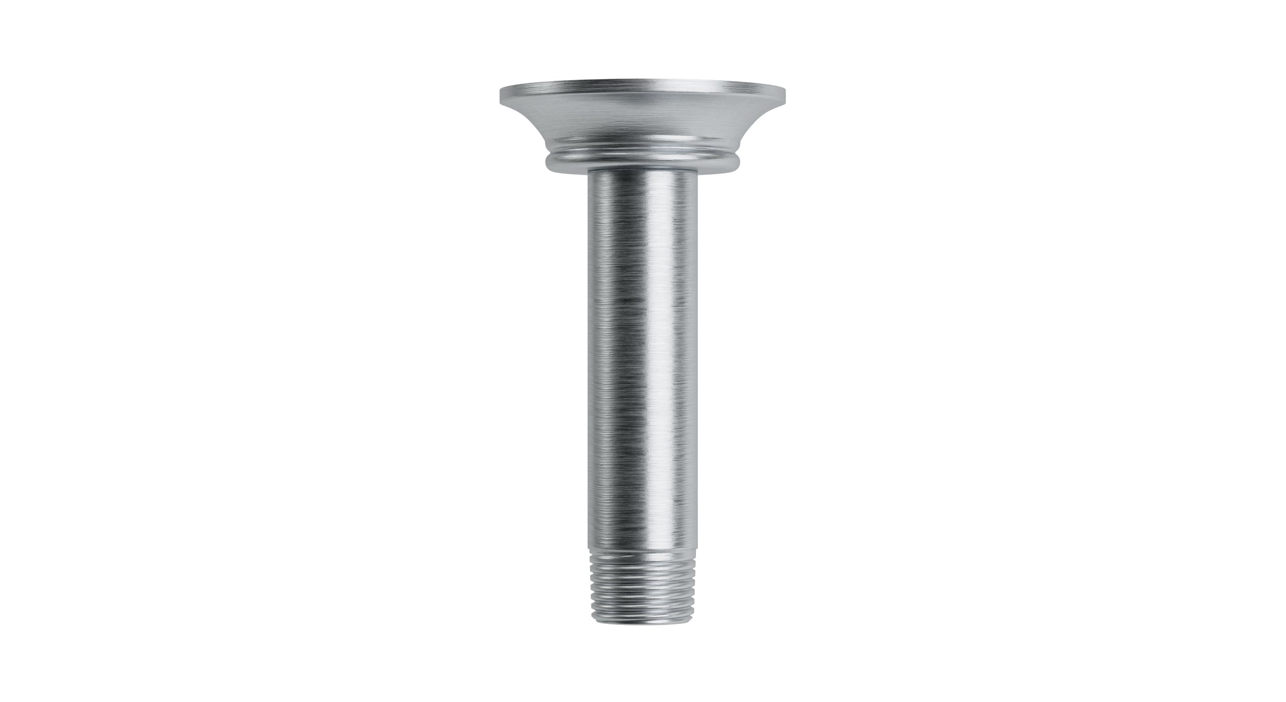Emerson 4" Straight Shower Arm with Flange in Satin Chrome