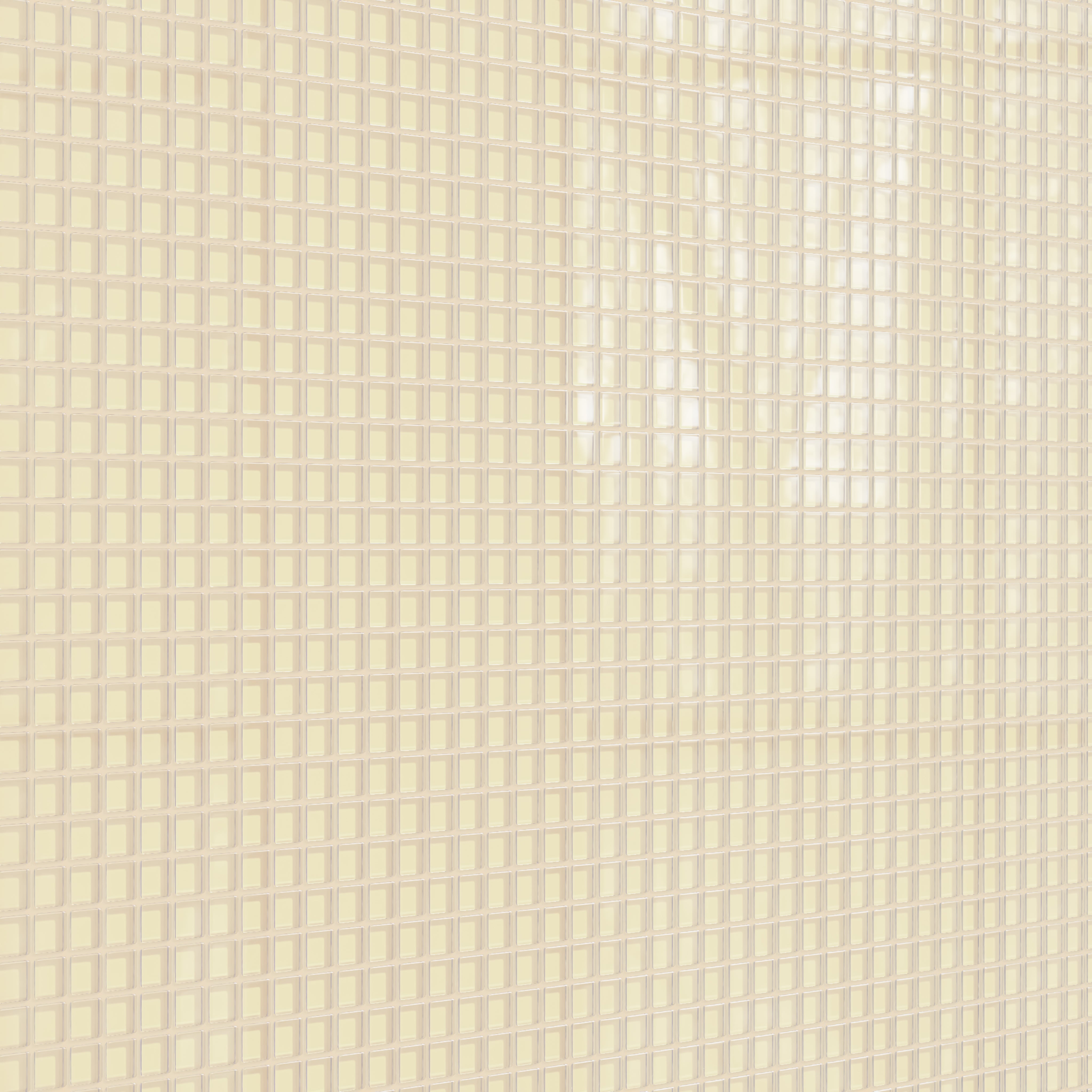 1x1 Straight Set Sheeted Glass Mosaic Tile in Chickadee Gloss