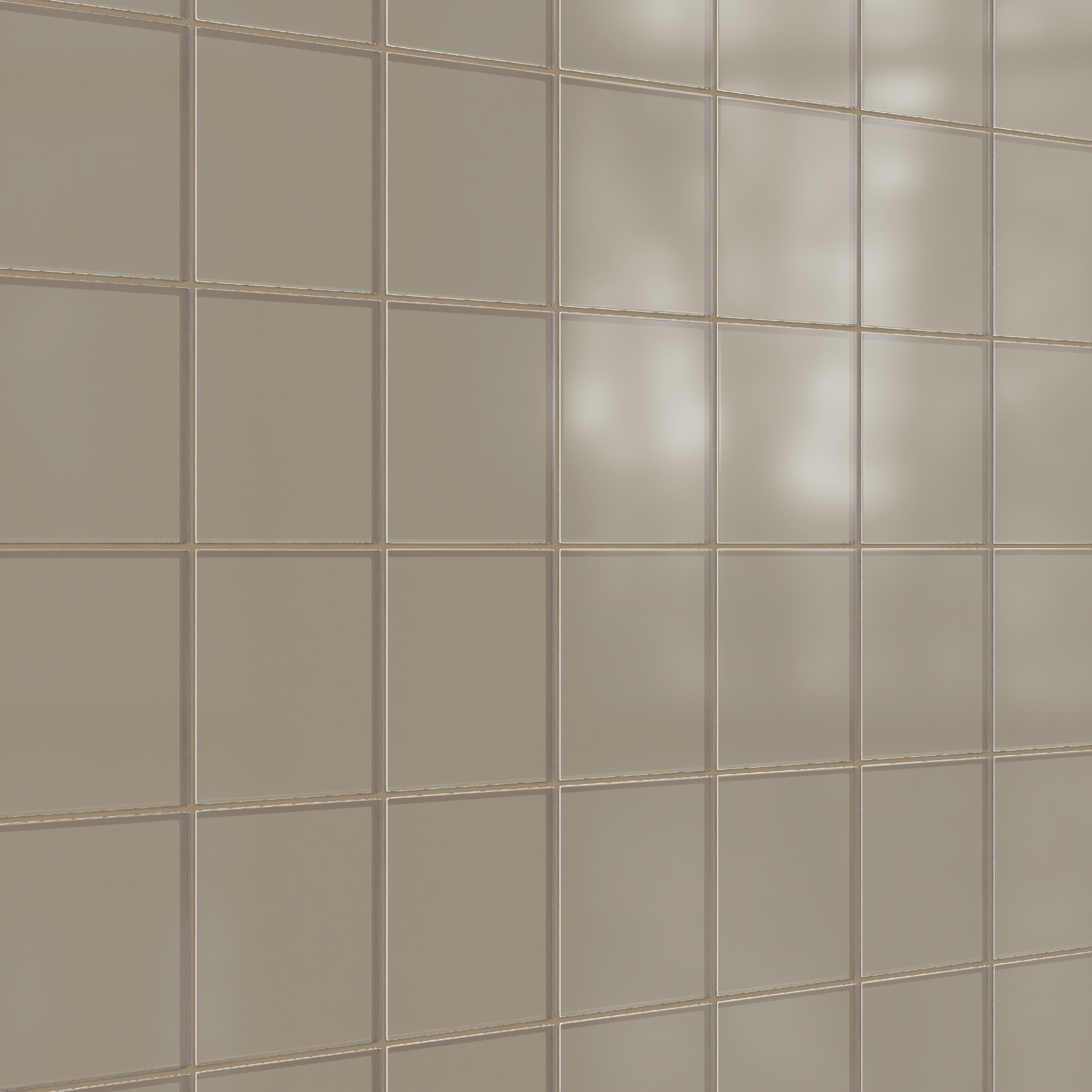 6x6 Glass Tile in Quail Matte