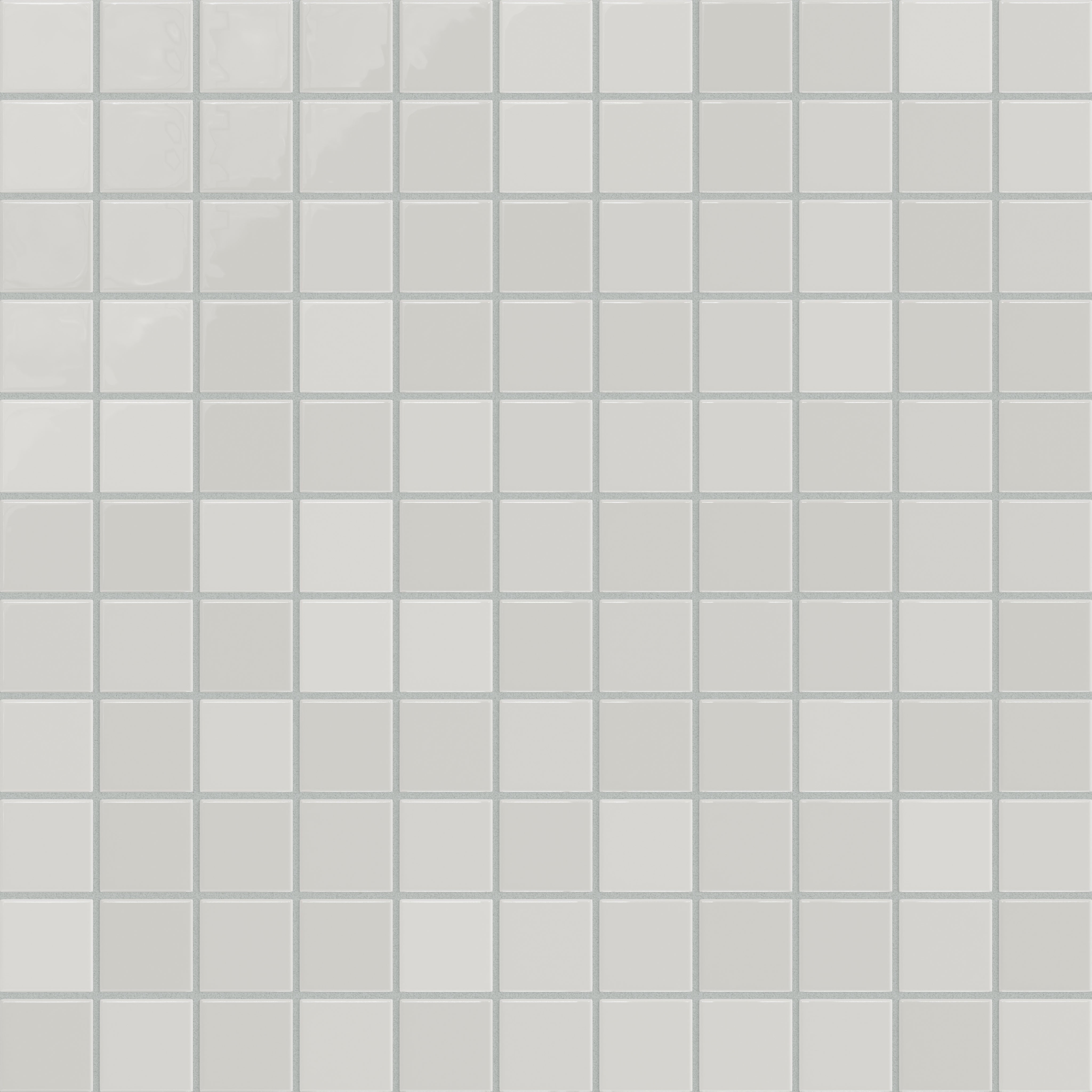 2x2 Straight Set Sheeted Natural Press Ceramic Mosaic Tile in Cloud Cover Gloss