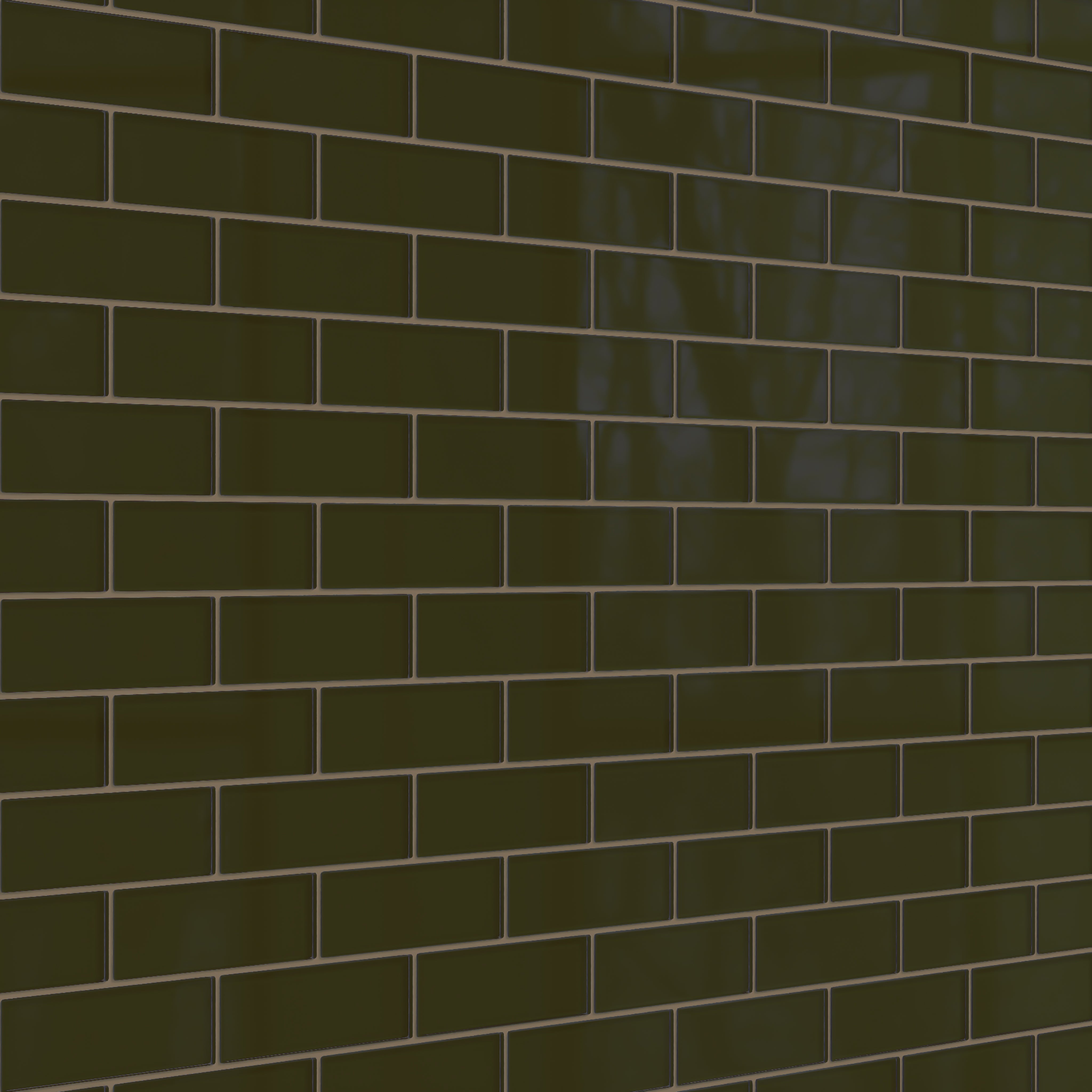 2x6 Glass Tile in Catbird Gloss
