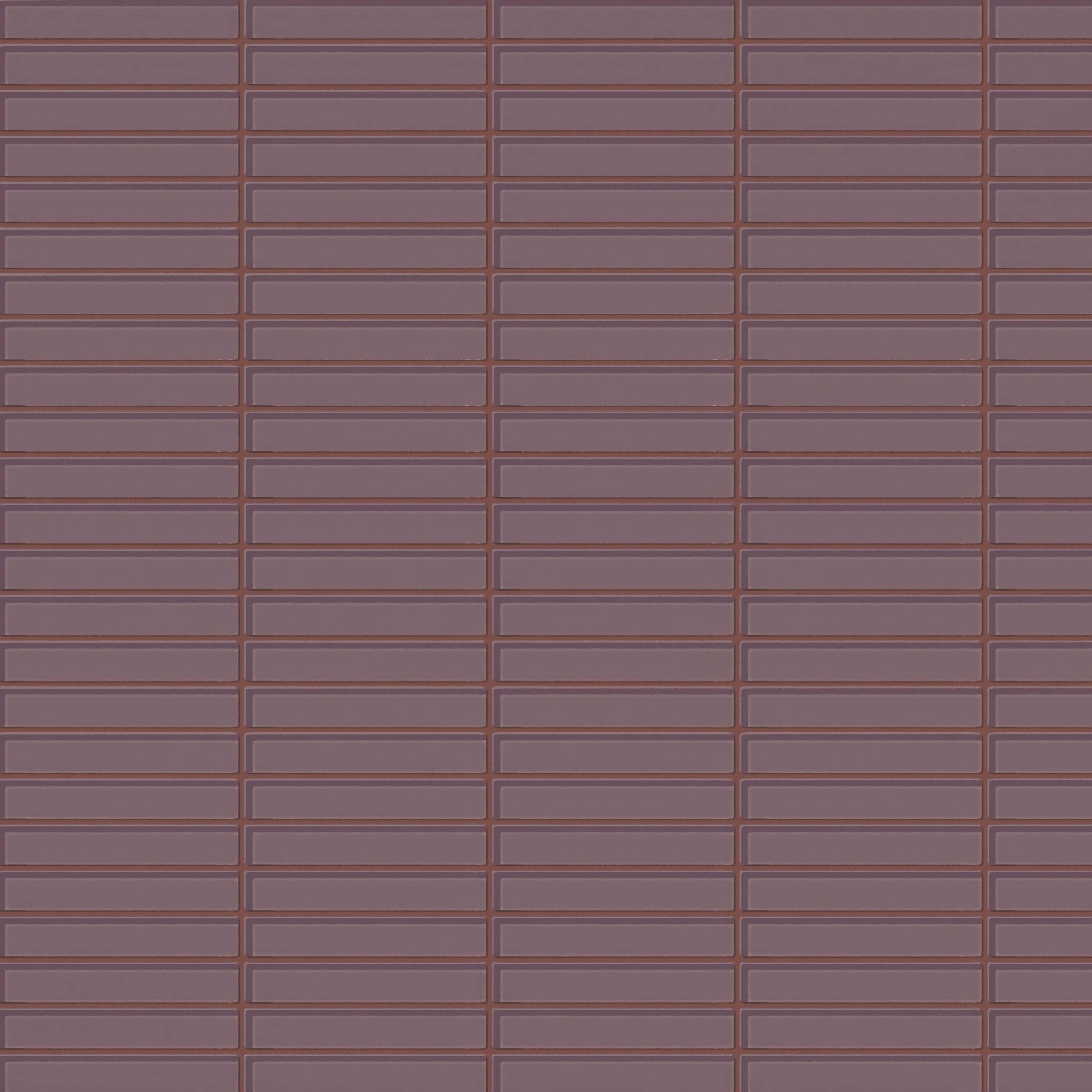 1x6 Straight Set Sheeted Glass Mosaic Tile in Crane Gloss