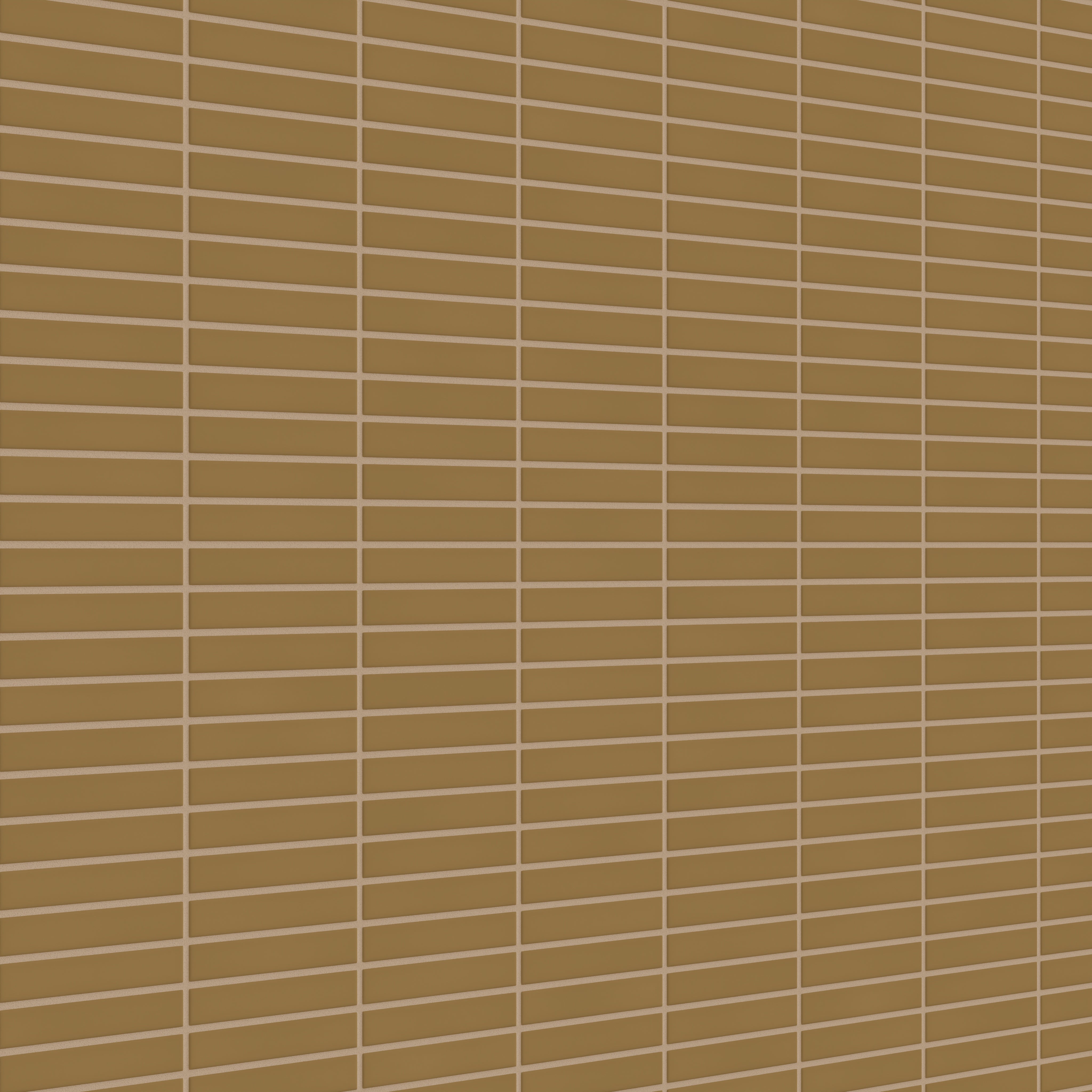 1x6 Straight Set Sheeted Original Ceramic Mosaic Tile in Chaparral Matte