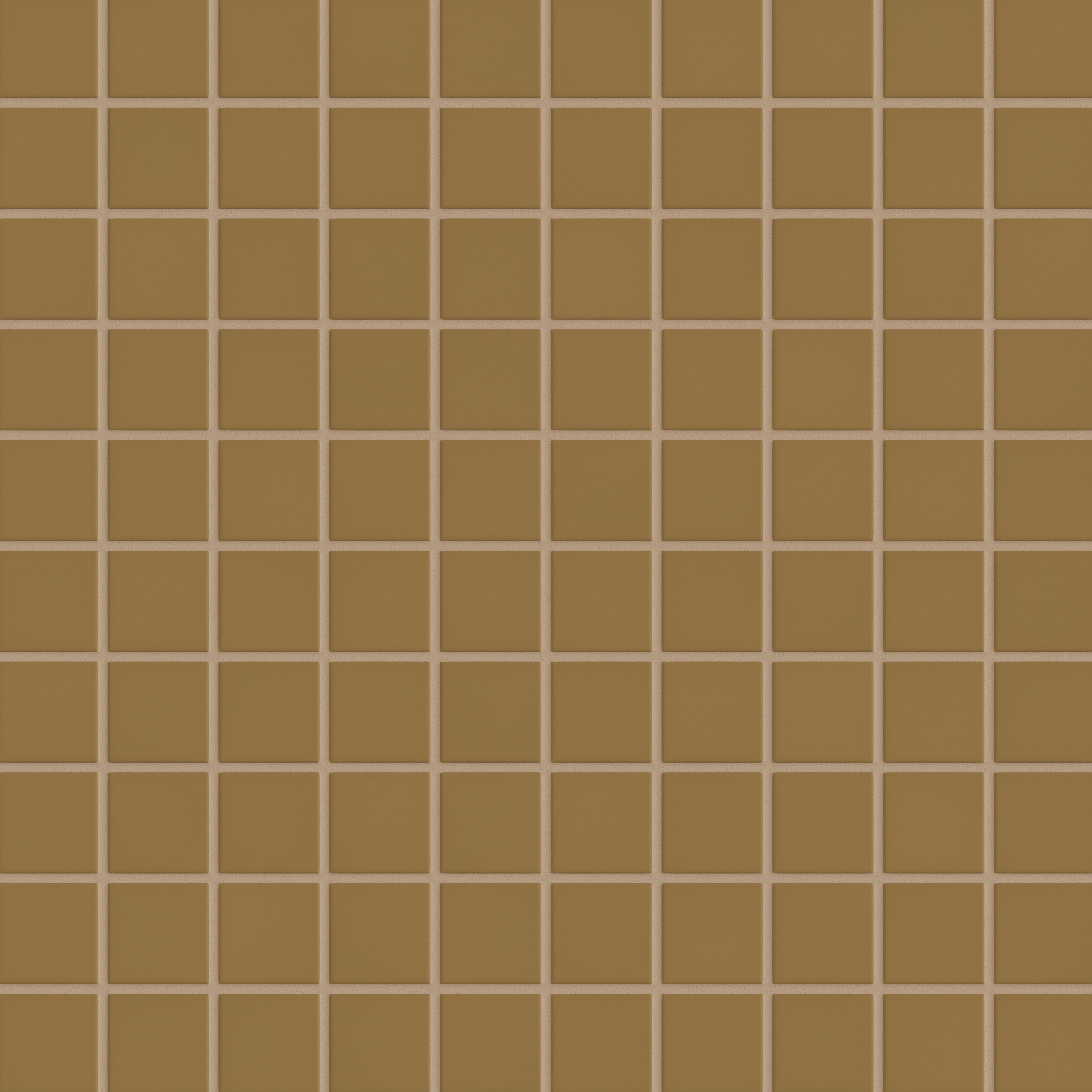 2x2 Straight Set Sheeted Original Ceramic Mosaic Tile in Chaparral Matte