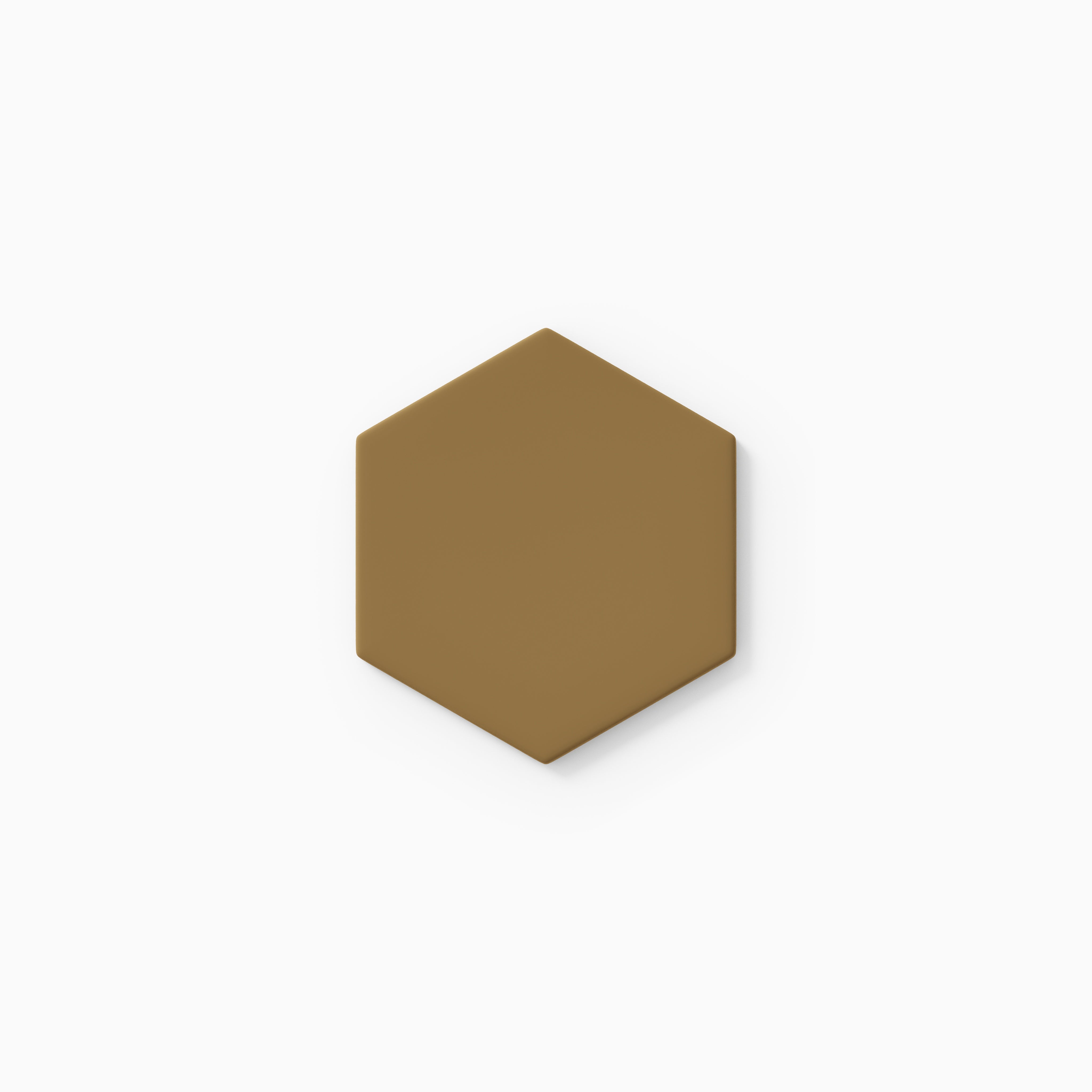 4" Hexagon Original Ceramic Tile in Chaparral Matte