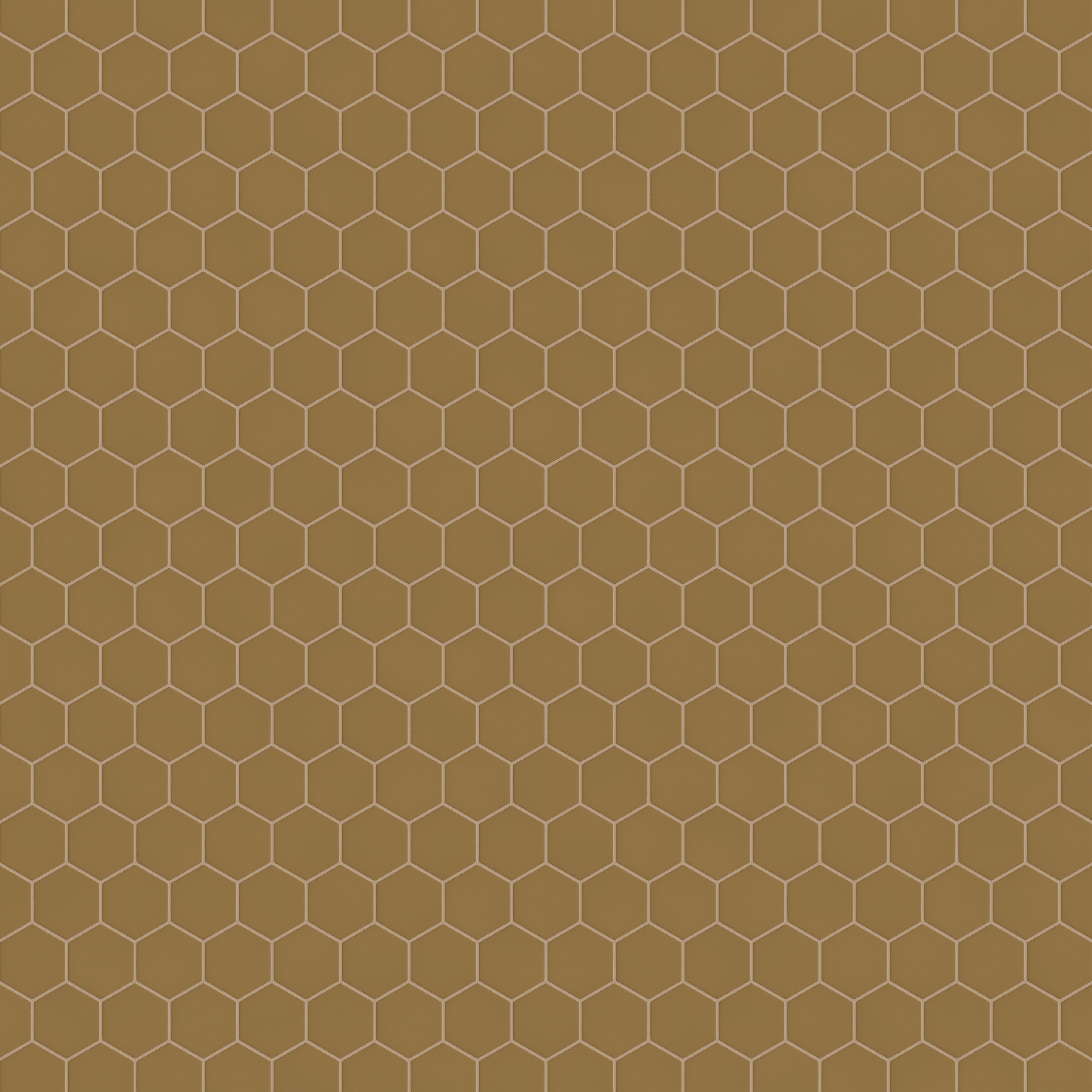 4" Hexagon Original Ceramic Tile in Chaparral Matte