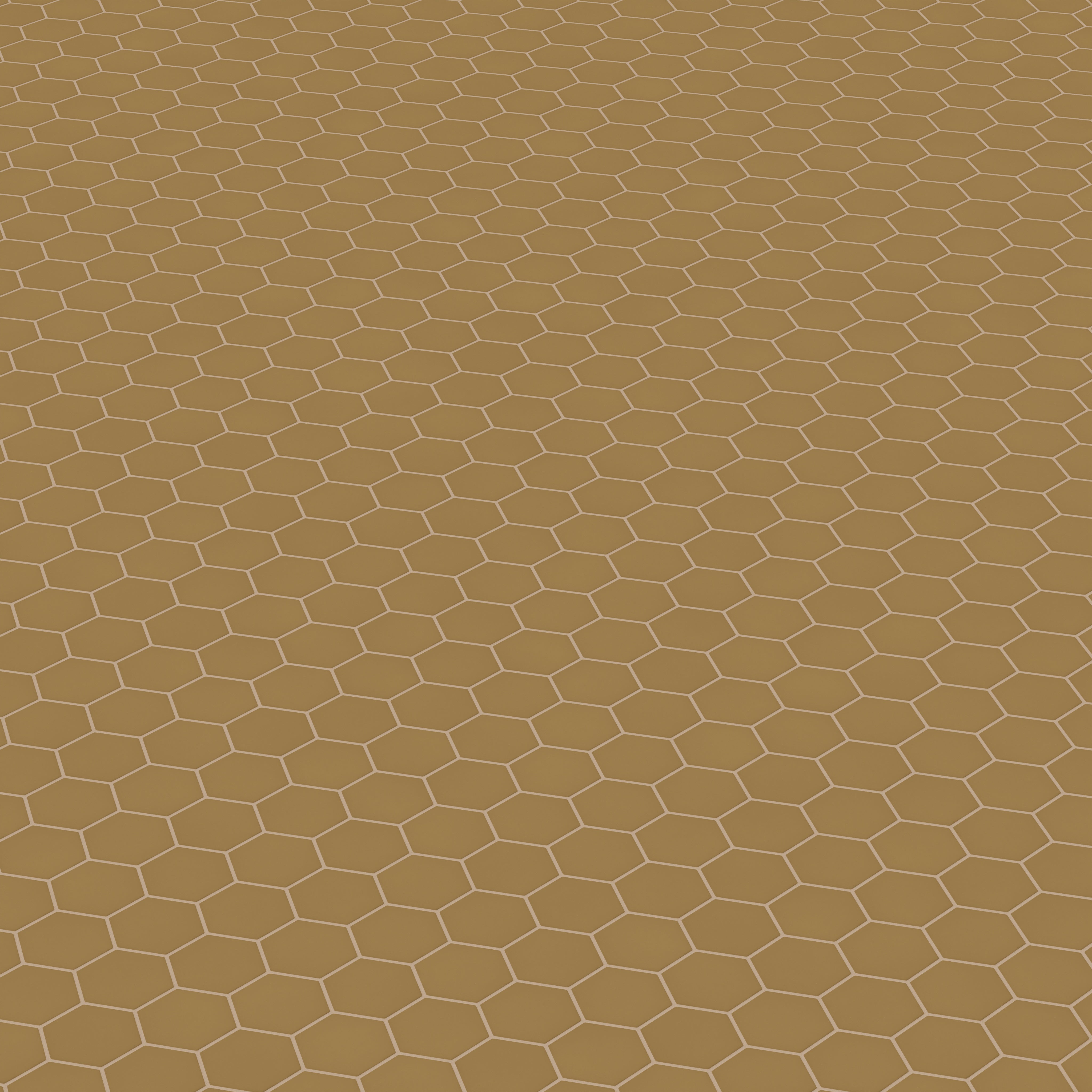 4" Hexagon Original Ceramic Tile in Chaparral Matte