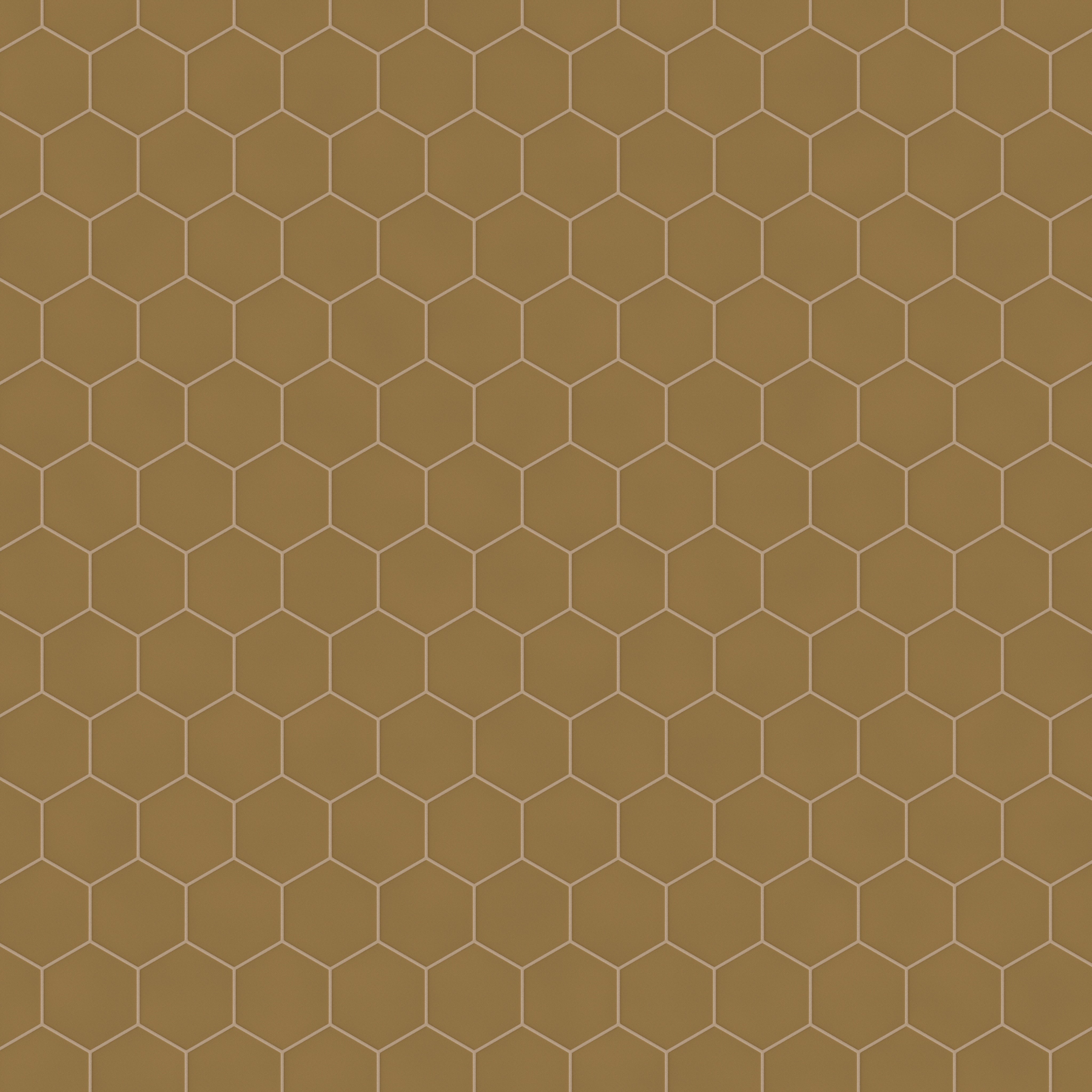 6" Hexagon Original Ceramic Tile in Chaparral Matte