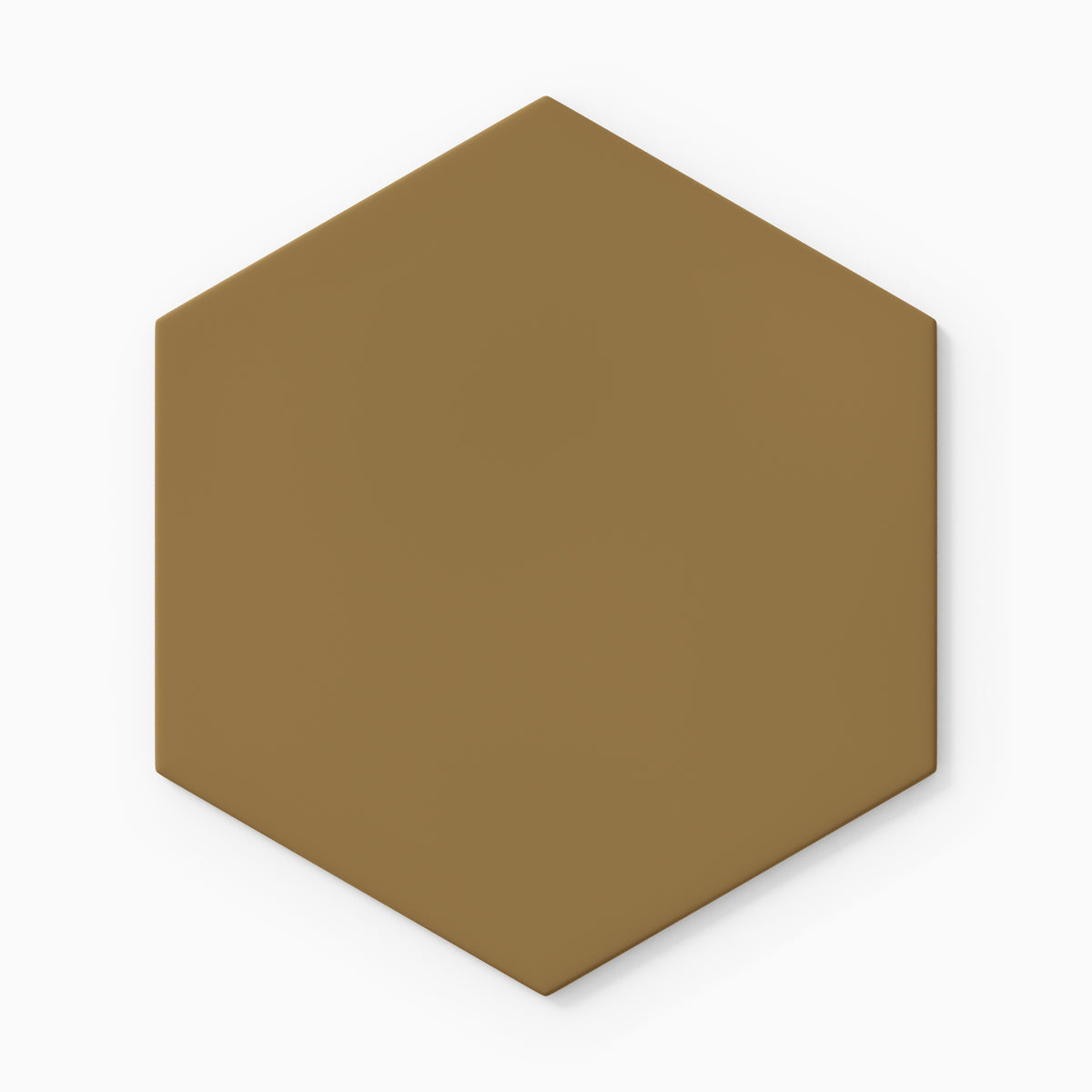 8" Hexagon Original Ceramic Tile in Chaparral Matte