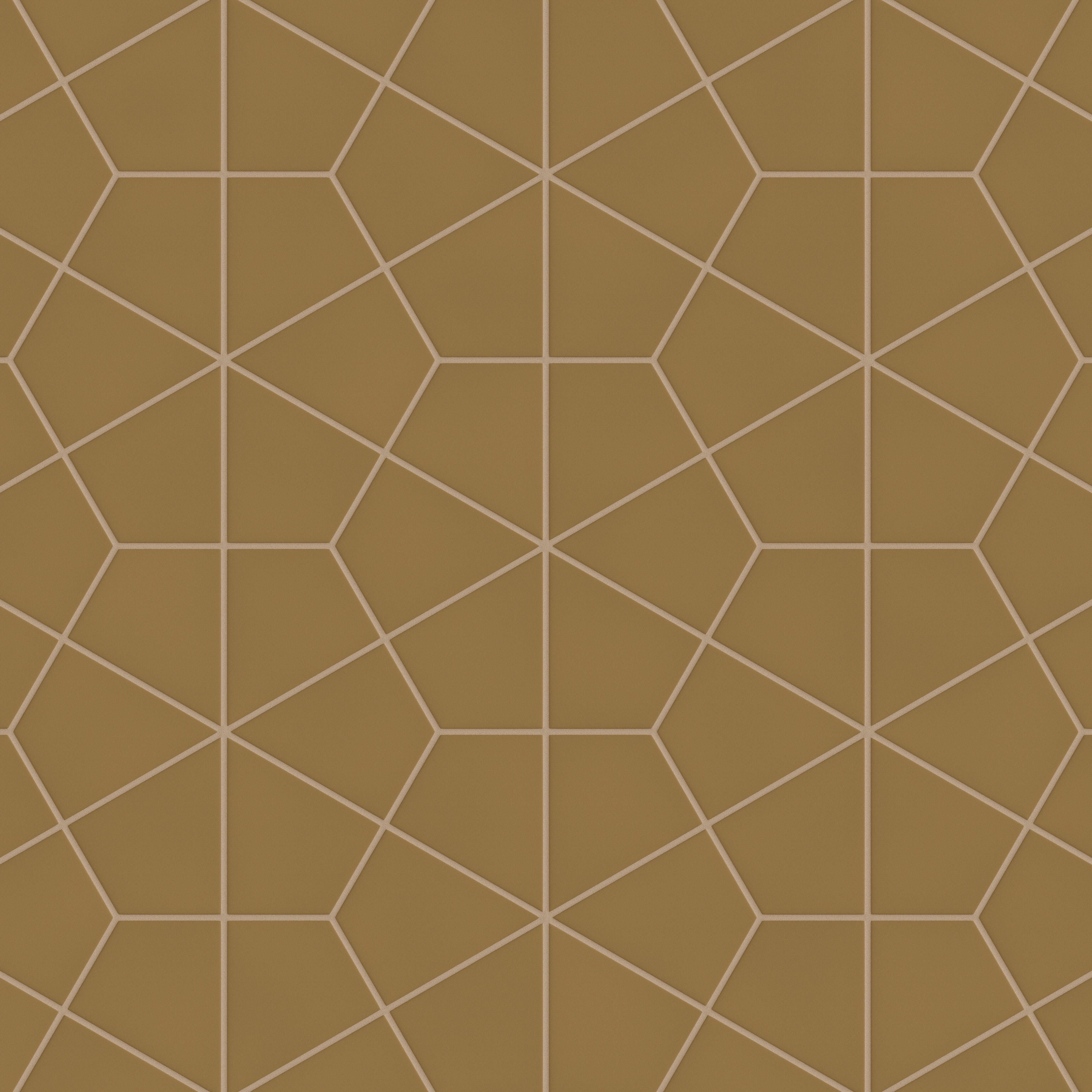 Hexite Original Ceramic Tile in Chaparral Matte