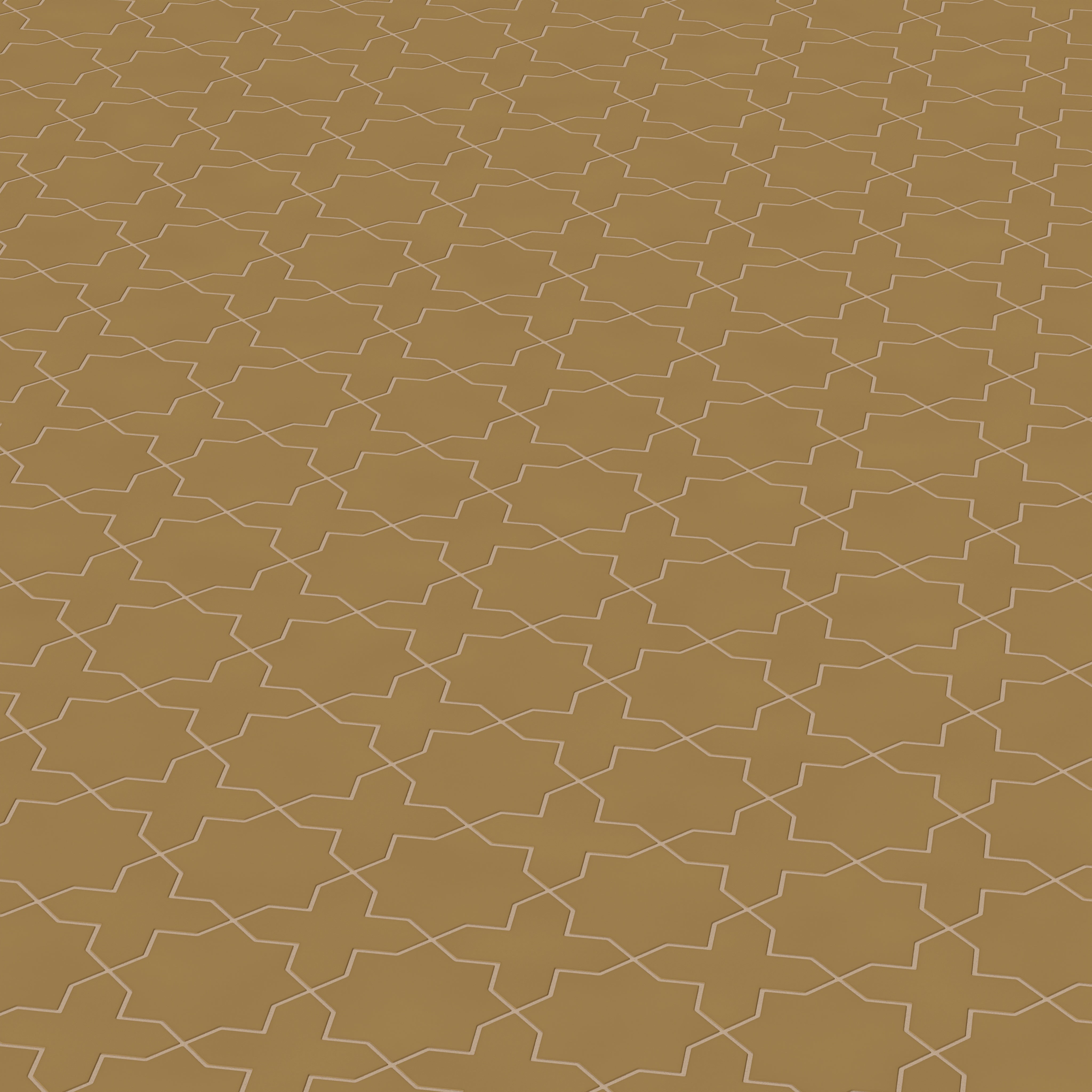Star & Cross Original Ceramic Tile in Chaparral Matte